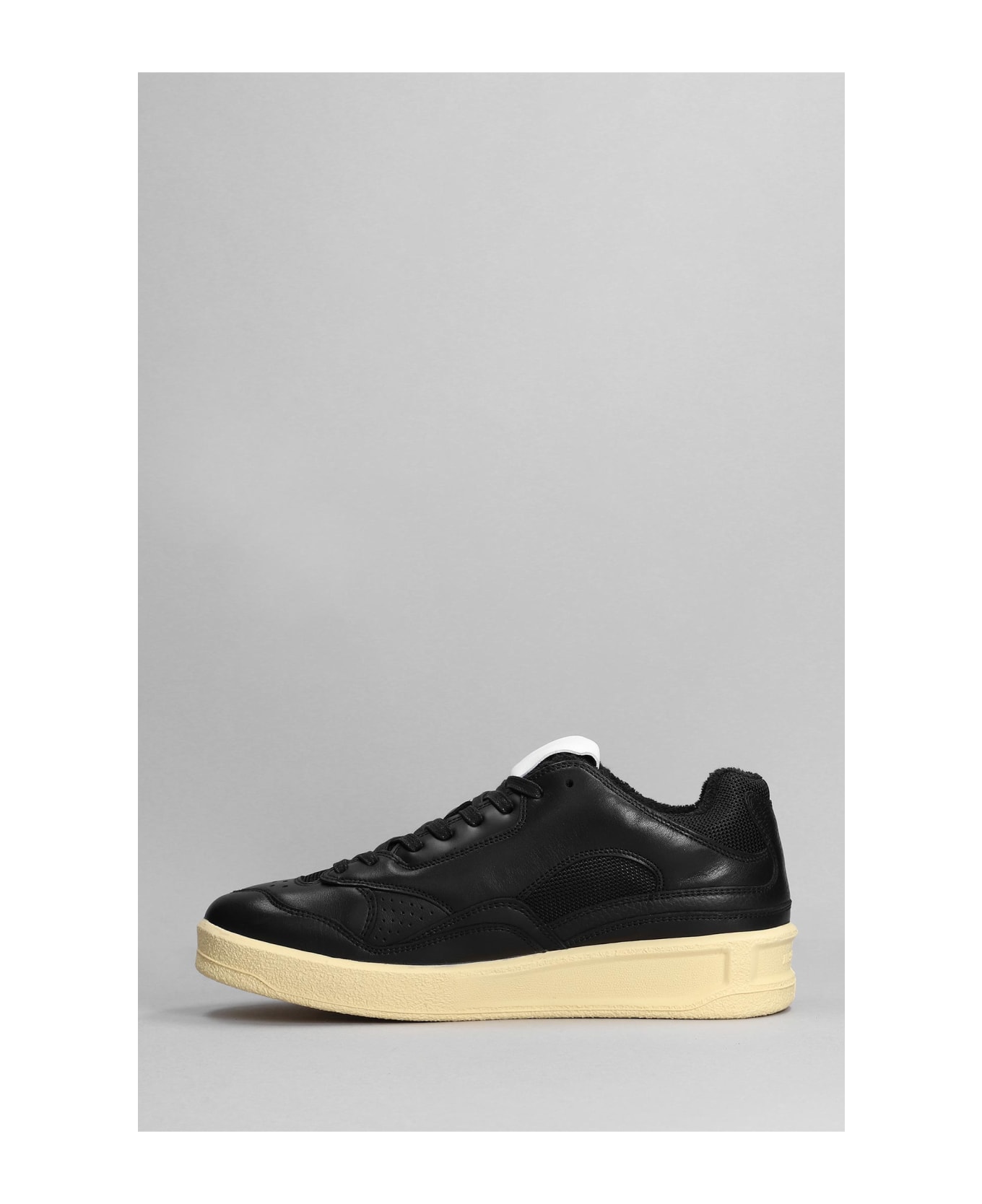 Jil Sander Sneakers In Black Leather - black