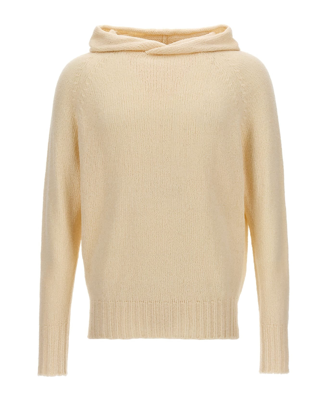 Ma'ry'ya Hooded Sweater - White ニットウェア