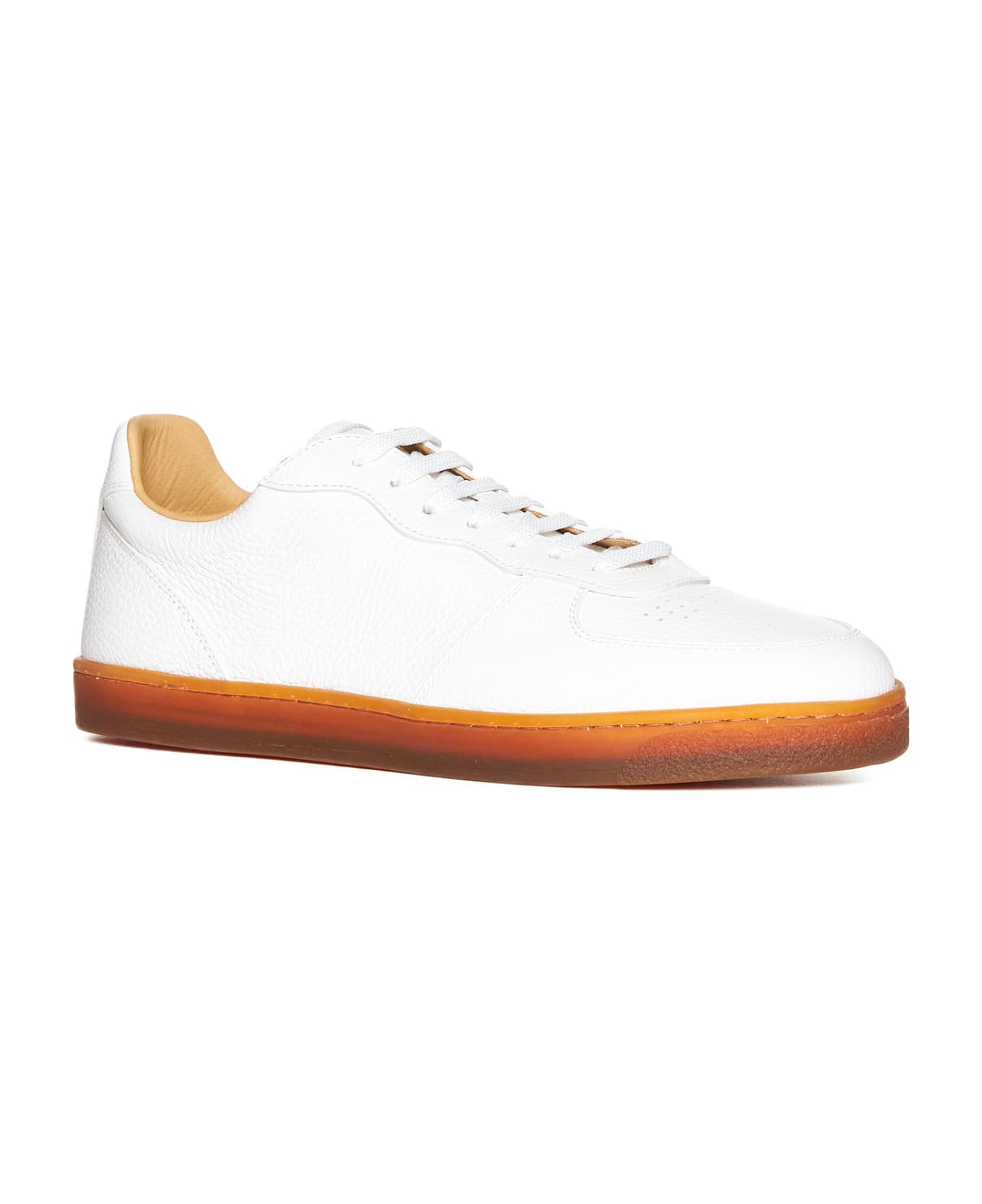 Brunello Cucinelli Leather Sneaker - Bianco