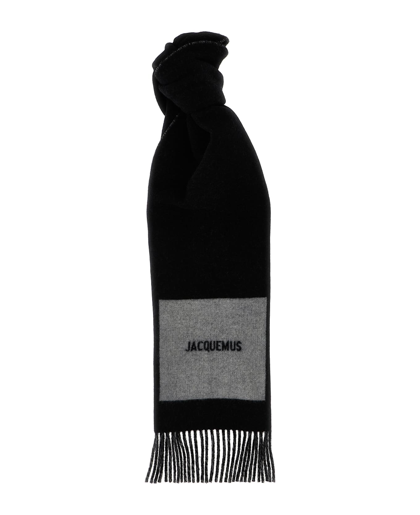 Jacquemus 
l
echarpe Rond Carré
 Scarf - Black  