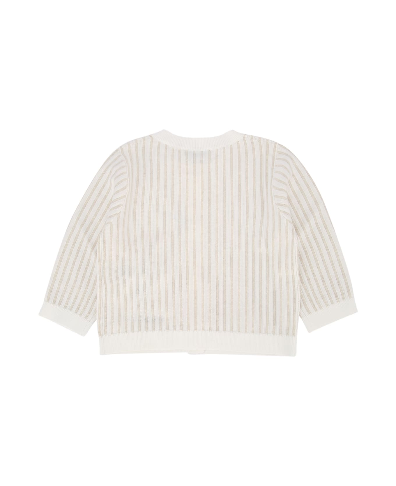 Burberry N5 Teddy Cardi - IVORYIPPAT