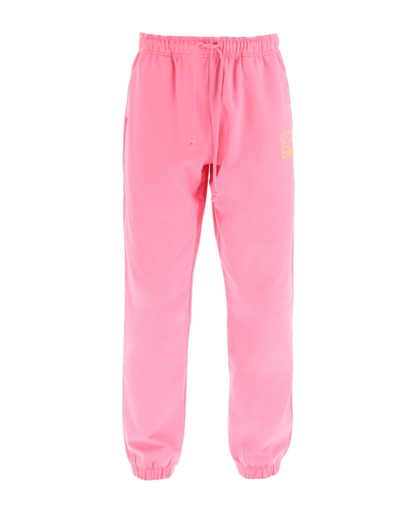 PACCBET Logo Embroidery Jogger Pants - PINK 4 (Pink)