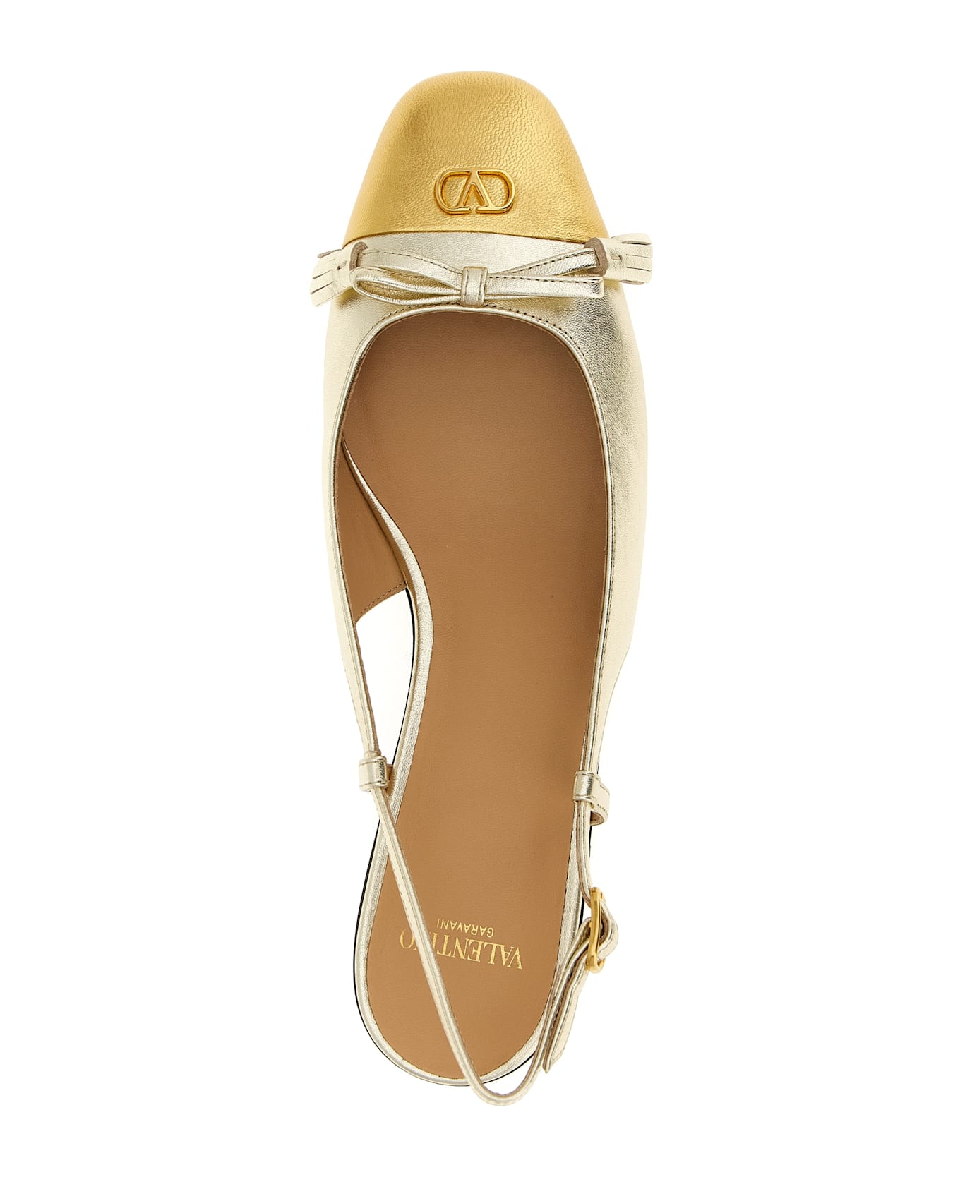 Valentino Garavani 
valet Du Roi
 Slingback - Gold