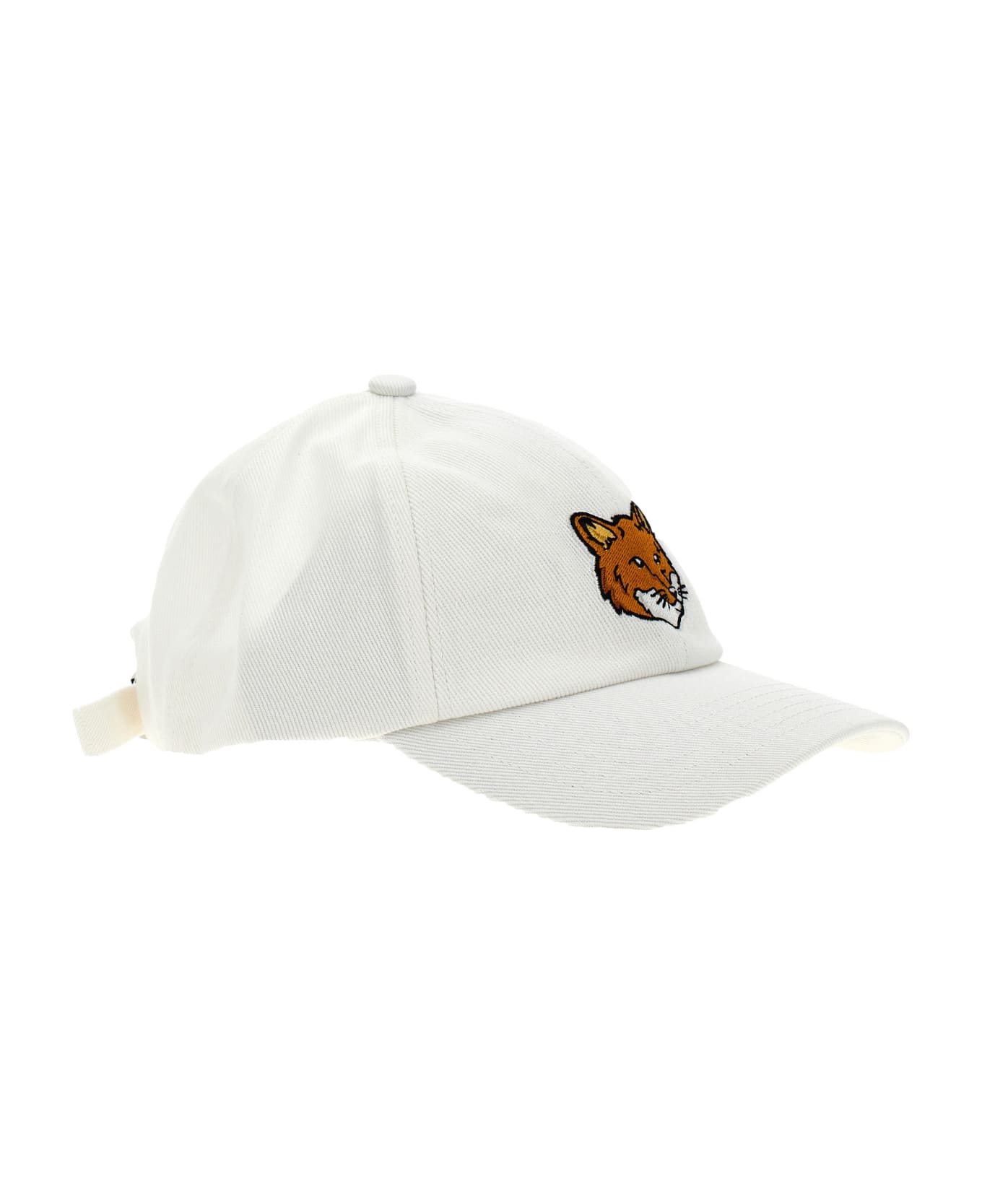 Maison Kitsuné 'fox Head' Cap - White 帽子