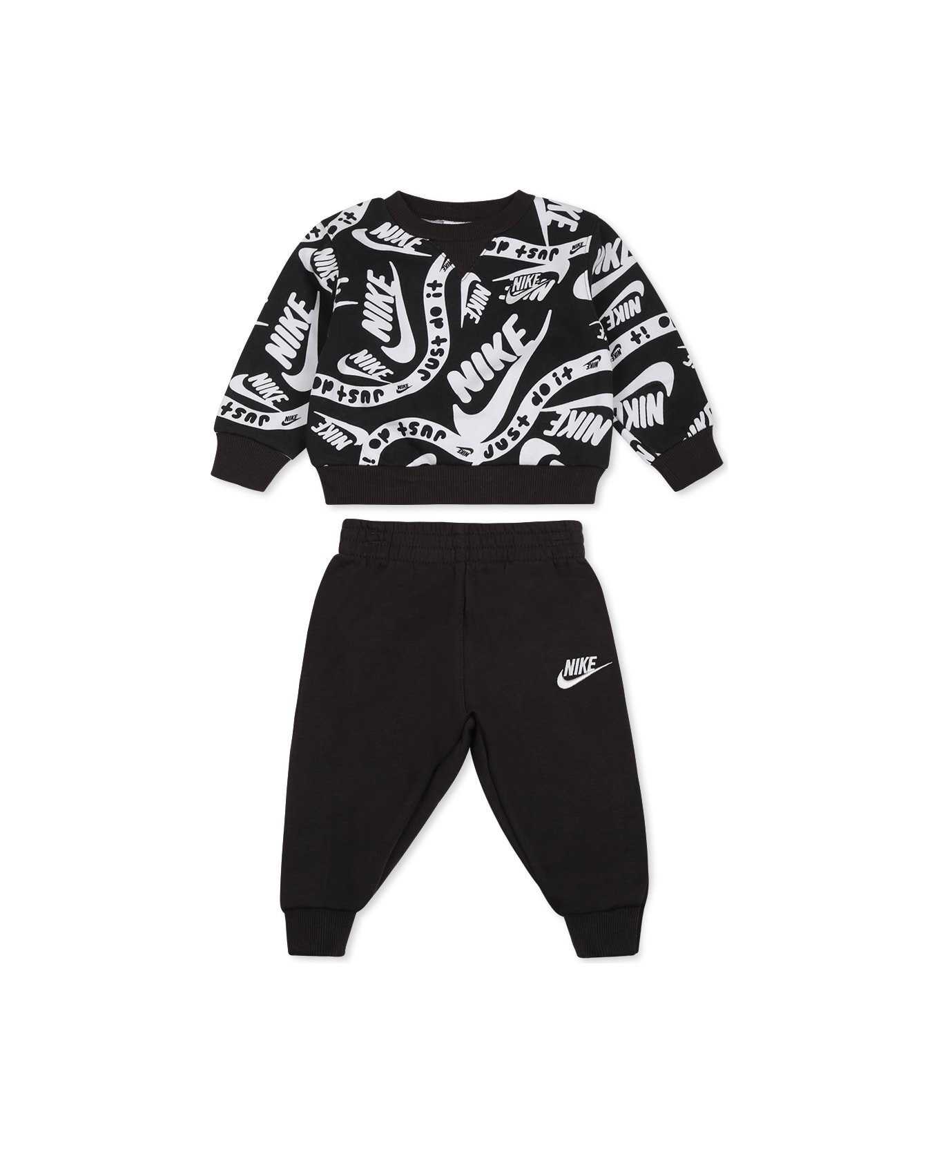 Nike Black Suit For Boy With Logo - Black