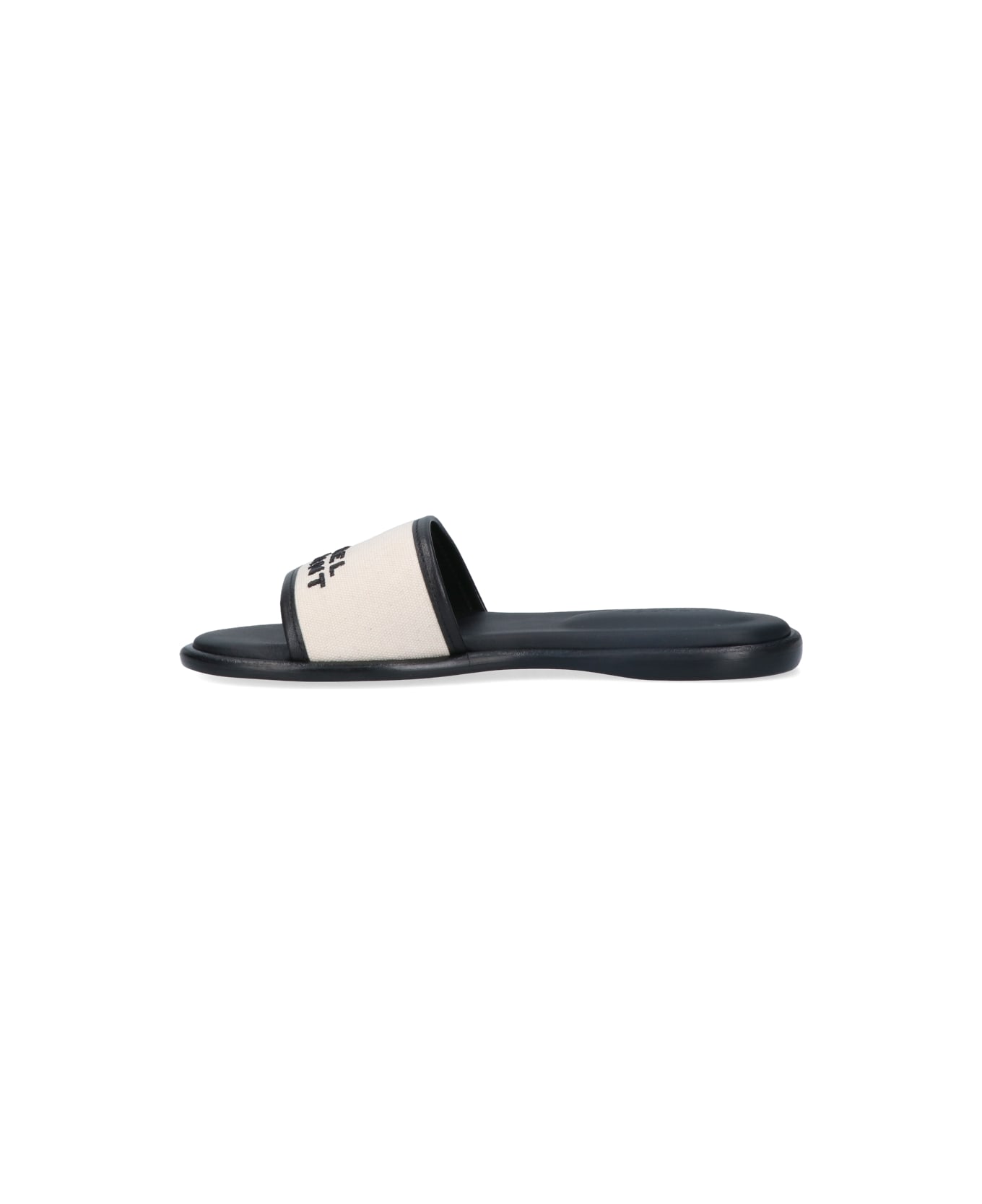 Isabel Marant Logo Canvas Sandals - Black