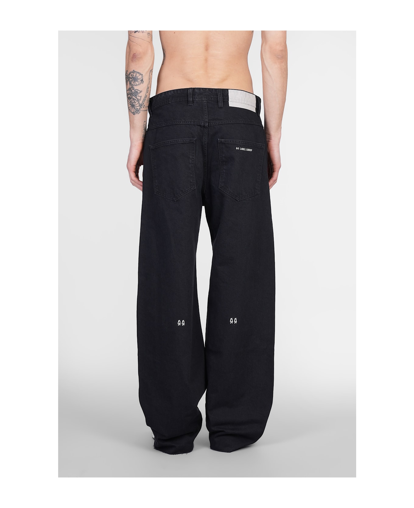 44 Label Group Pappas Jeans In Black Cotton - black