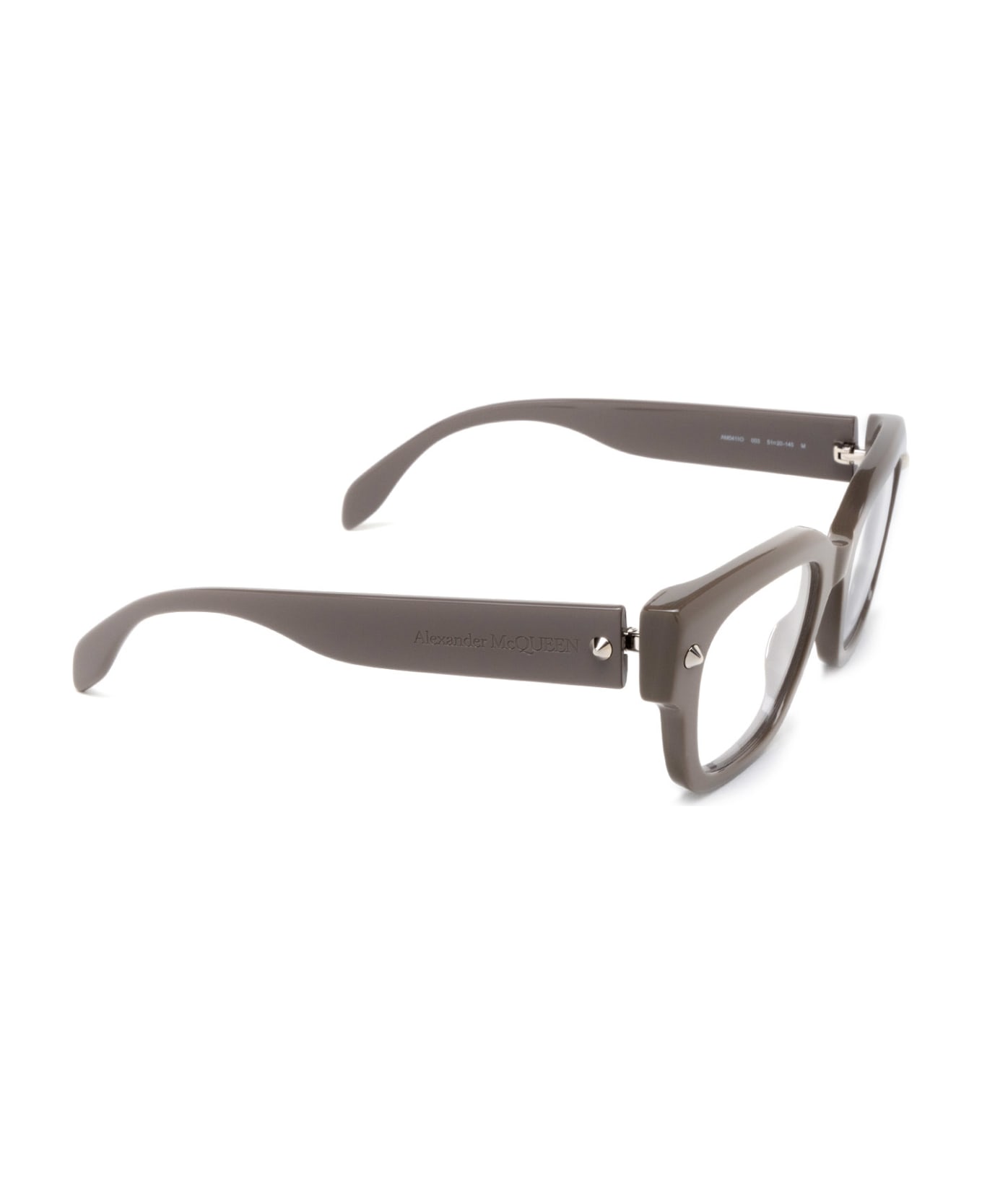 Alexander McQueen Eyewear Am0411o Brown Glasses - Brown アイウェア