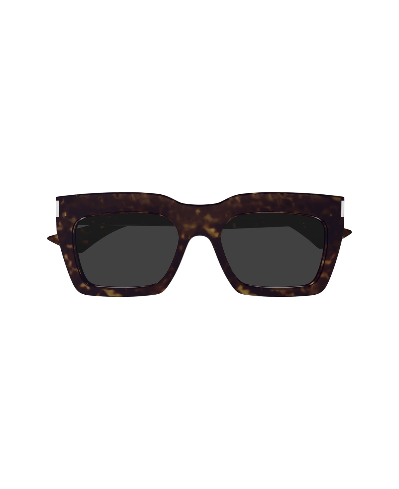 Saint Laurent Eyewear Saint Laurent Sl 810 Linea Corner Angle 002 Havana Crystal Grey Sunglasses - Marrone