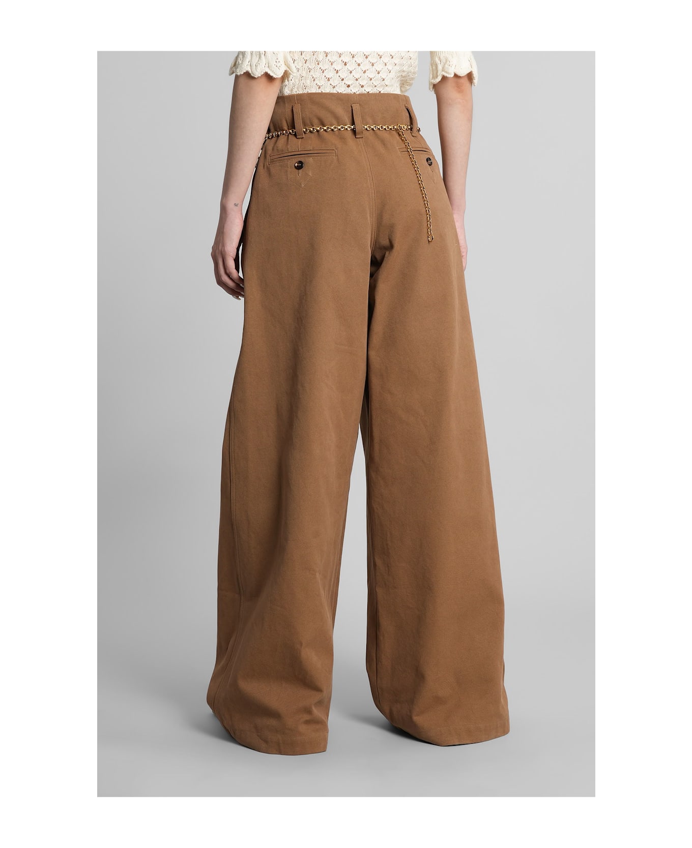 Chloé Pants In Brown Cotton - brown