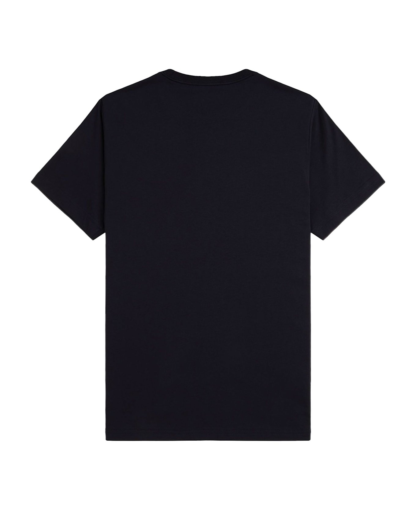 Fred Perry Cotton T-shirt With Logo Embroidery - NAVY/HONEYCOMB