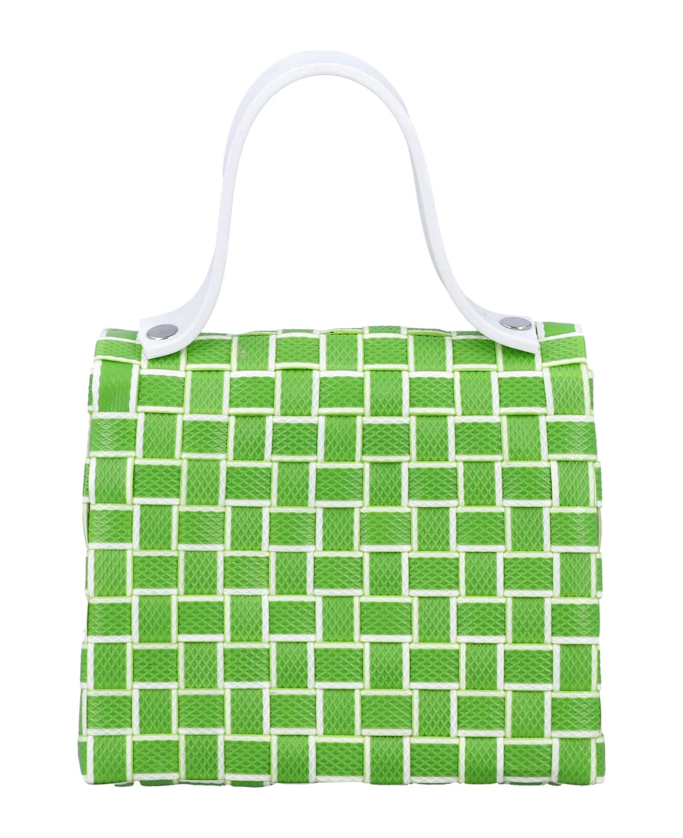 Marni Kid - Crossbody Woven Flap Bag - LIME アクセサリー＆ギフト