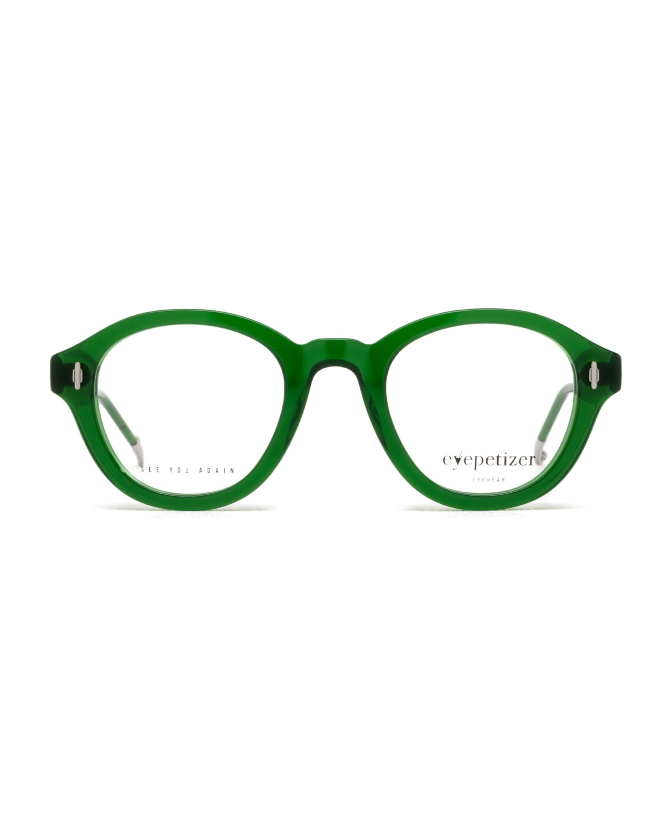 Eyepetizer Federico Transparent Green Glasses - Transparent Green アイウェア