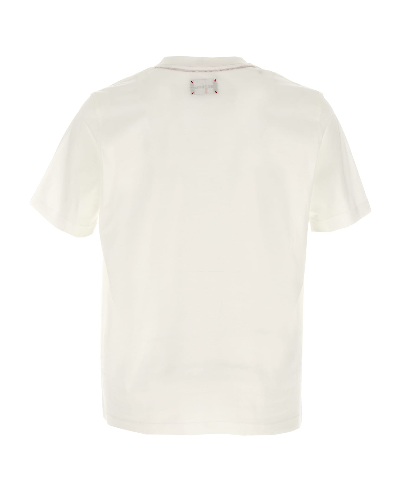 Kiton Logo Embroidery T-shirt - White