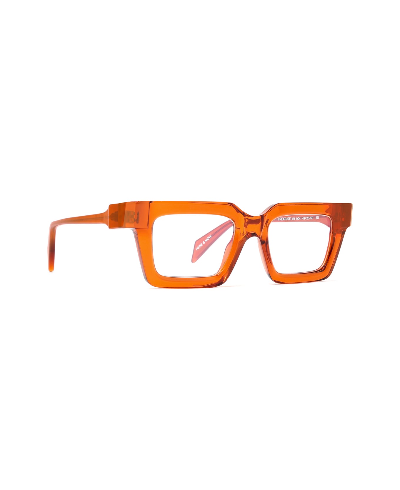 Siens Creature 124 004 Mattone Trasparente Glasses - Arancione アイウェア