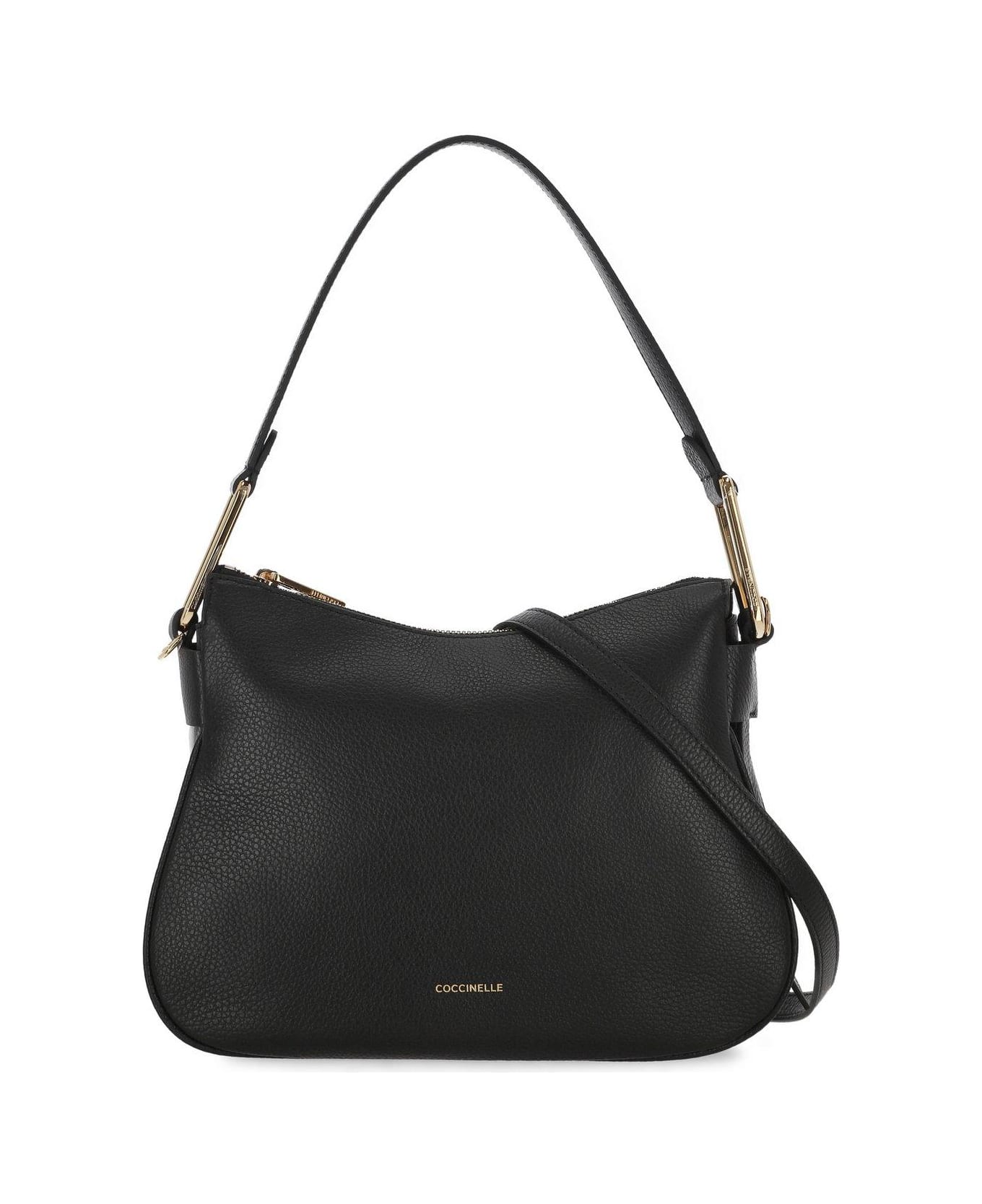 Coccinelle Magie Zip-up Small Shoulder Bag - Black