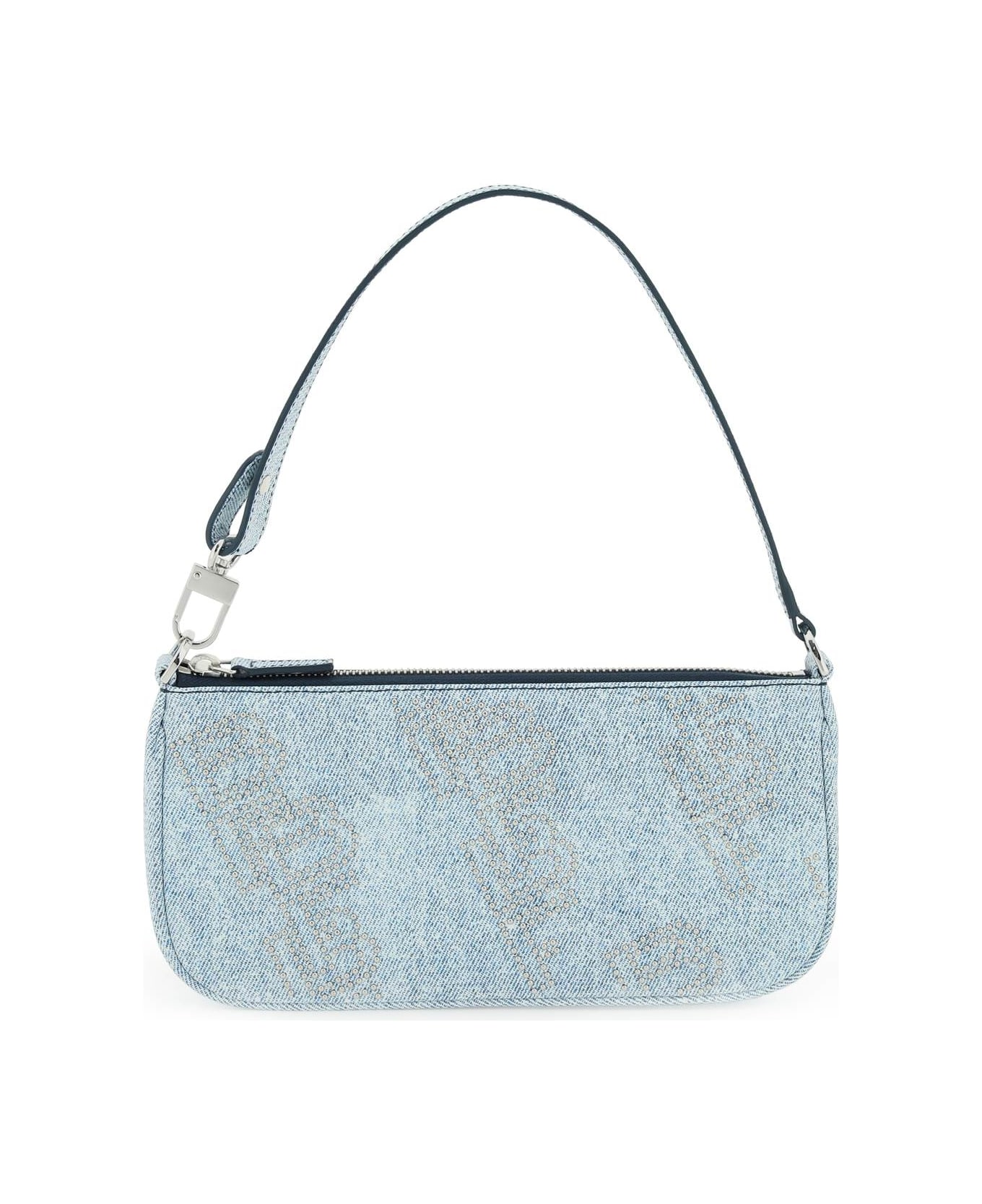 BY FAR Denim Print Leather 'rachel' Bag - DENIM (Light blue) トートバッグ