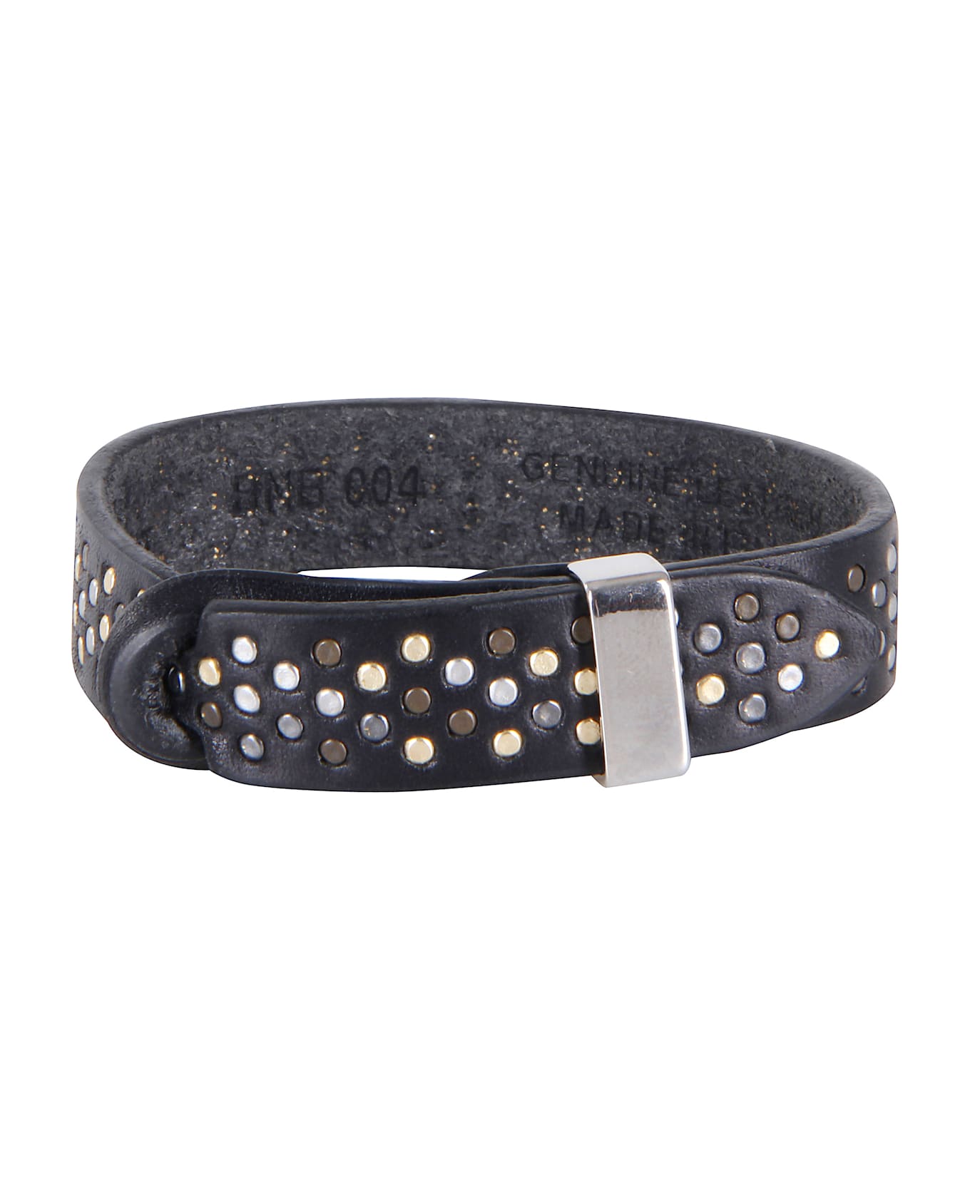 Orciani Bracciale Nobukle In Cuoio - Nero