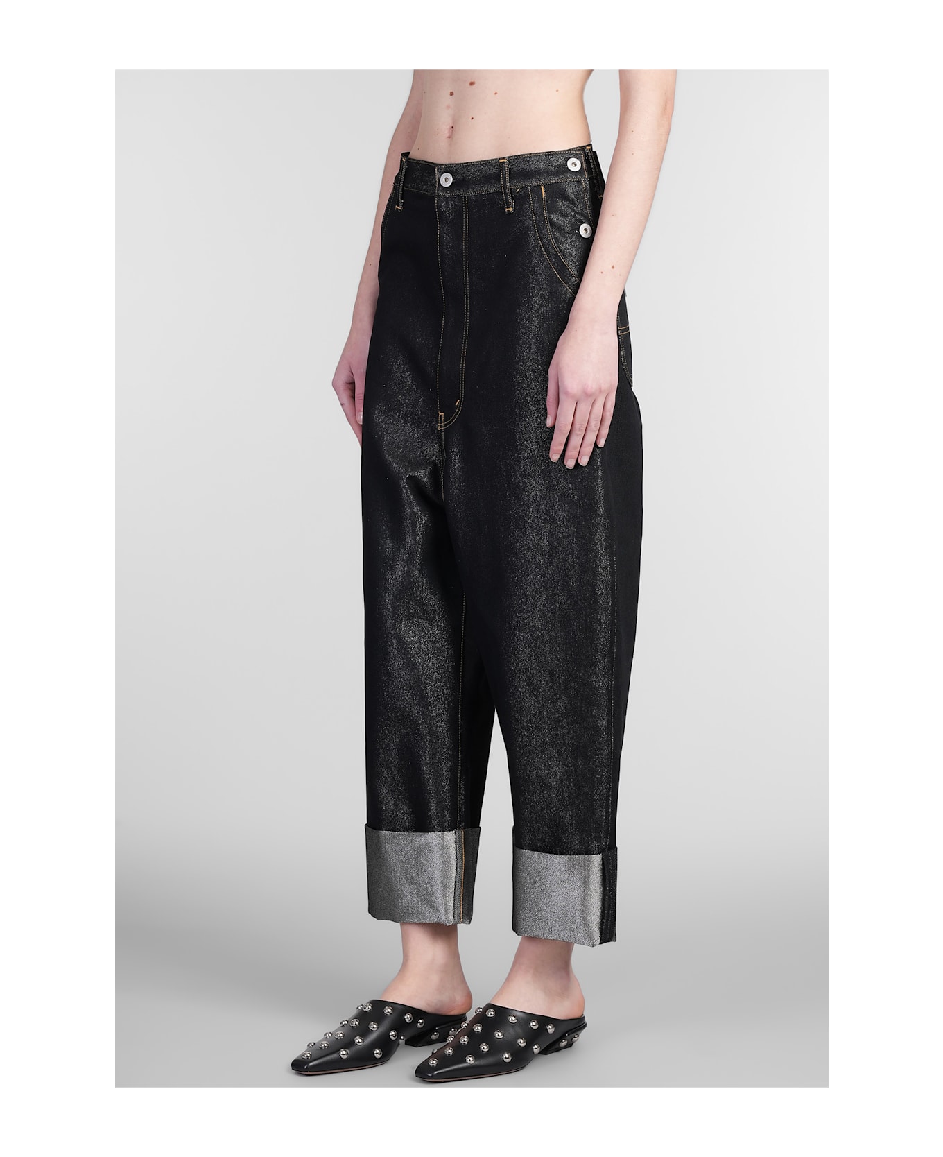 Junya Watanabe Jeans In Black Cotton - black