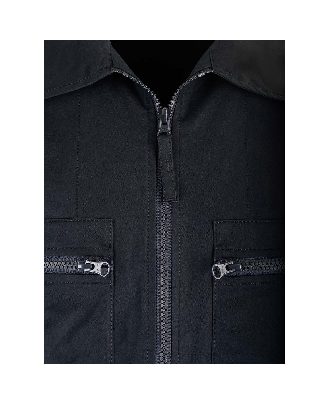 Stone Island Cotton Jacket - NAVY BLUE コート