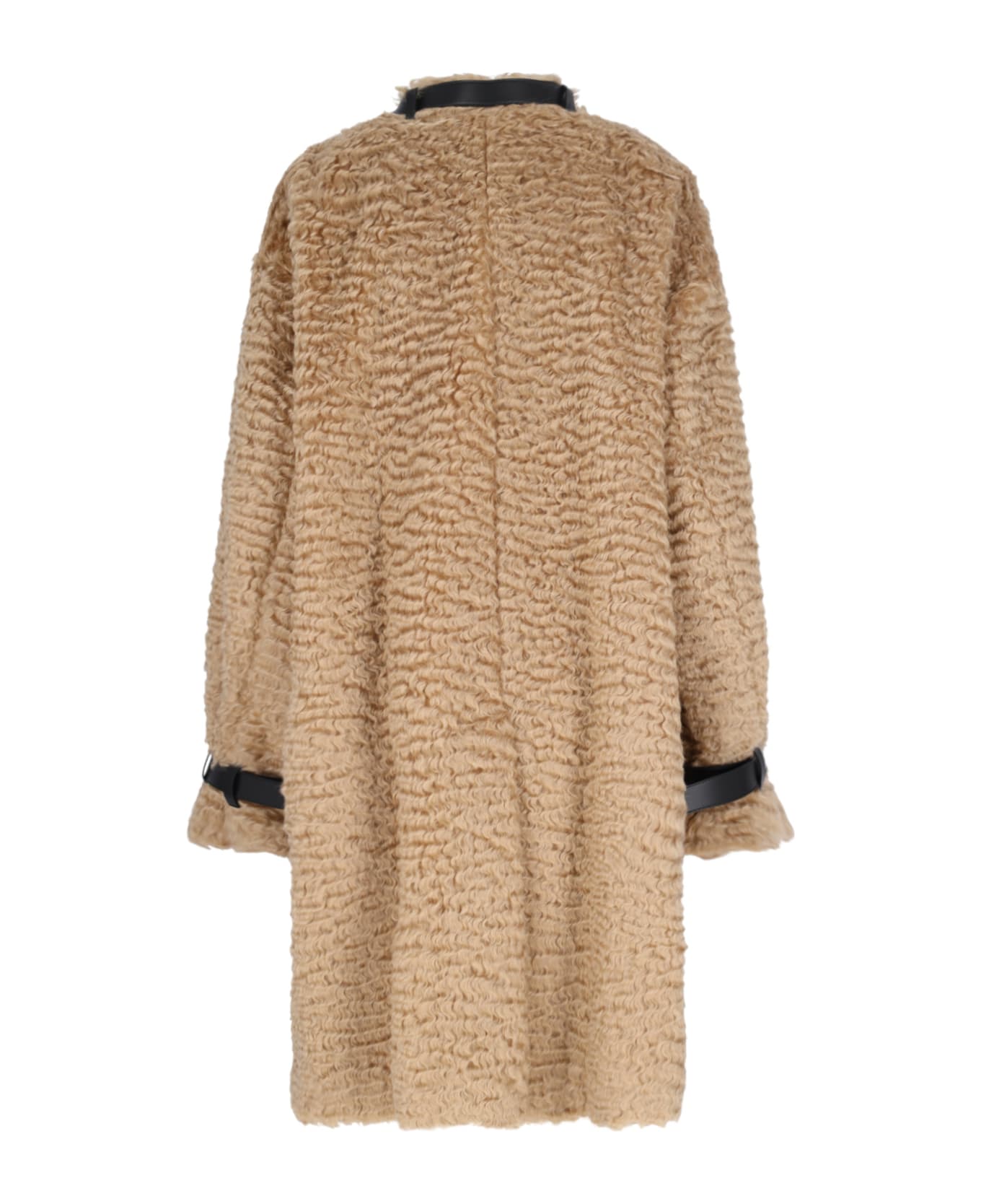 Jil Sander Single-breasted Midi Coat - Beige