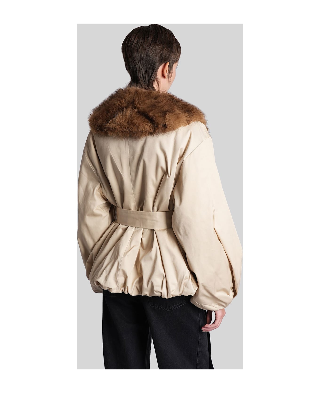 Rotate by Birger Christensen Casual Jacket In Beige Polyester - beige