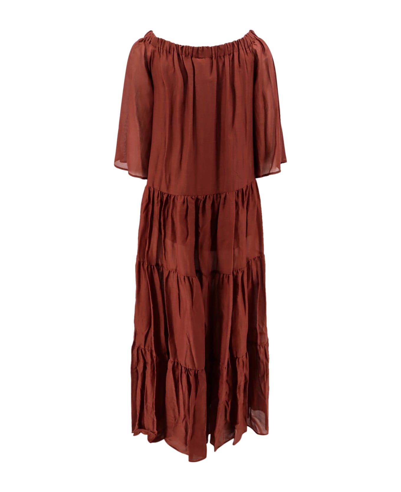 SEMICOUTURE Dress - Brown ワンピース＆ドレス