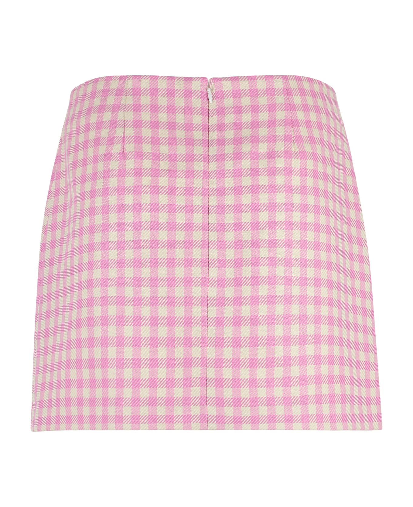Ami Alexandre Mattiussi Cotton And Wool Mini-skirt - Pink