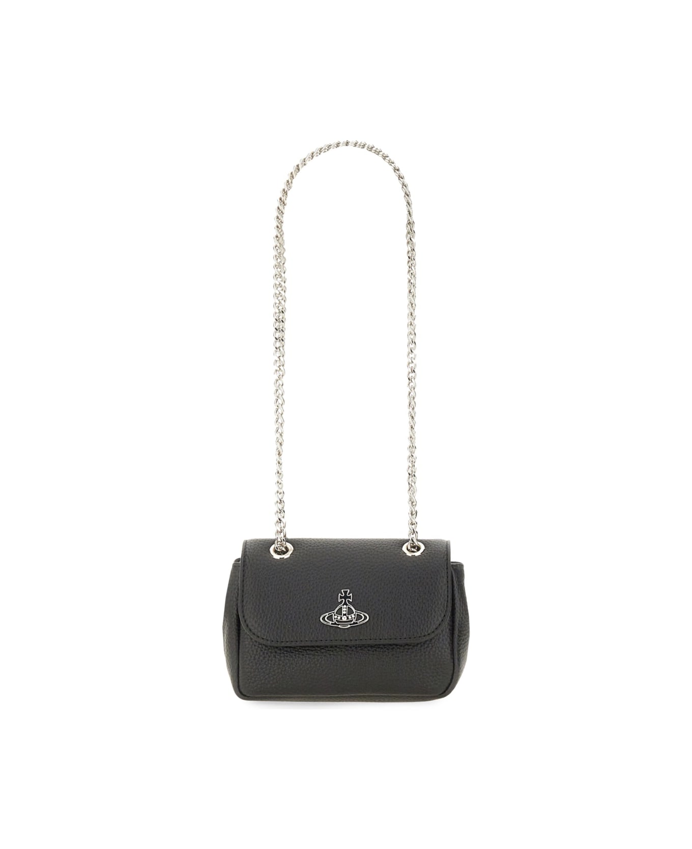 Vivienne Westwood Borsa Con Catena Small - BLACK