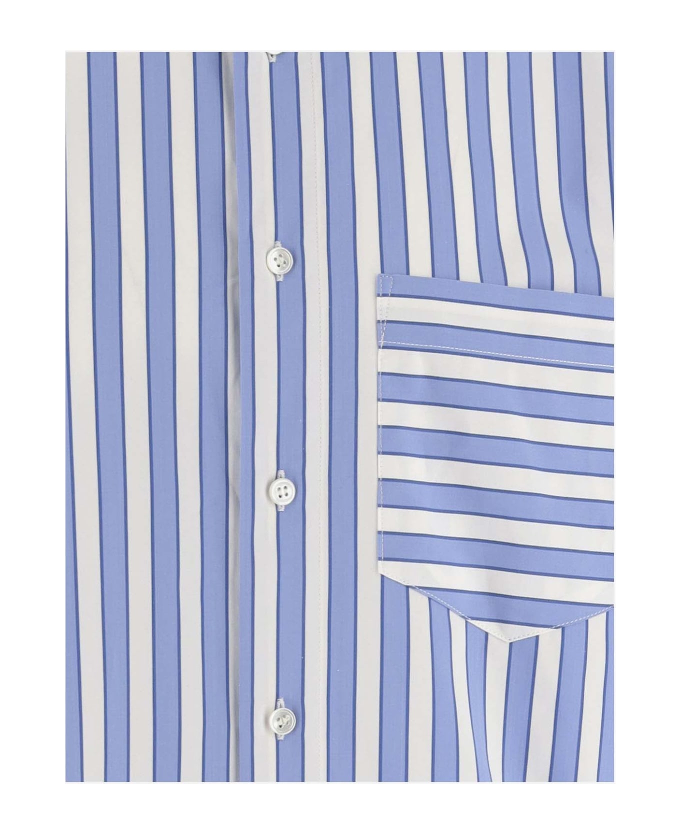 J.W. Anderson Striped Cotton Shirt - Blue