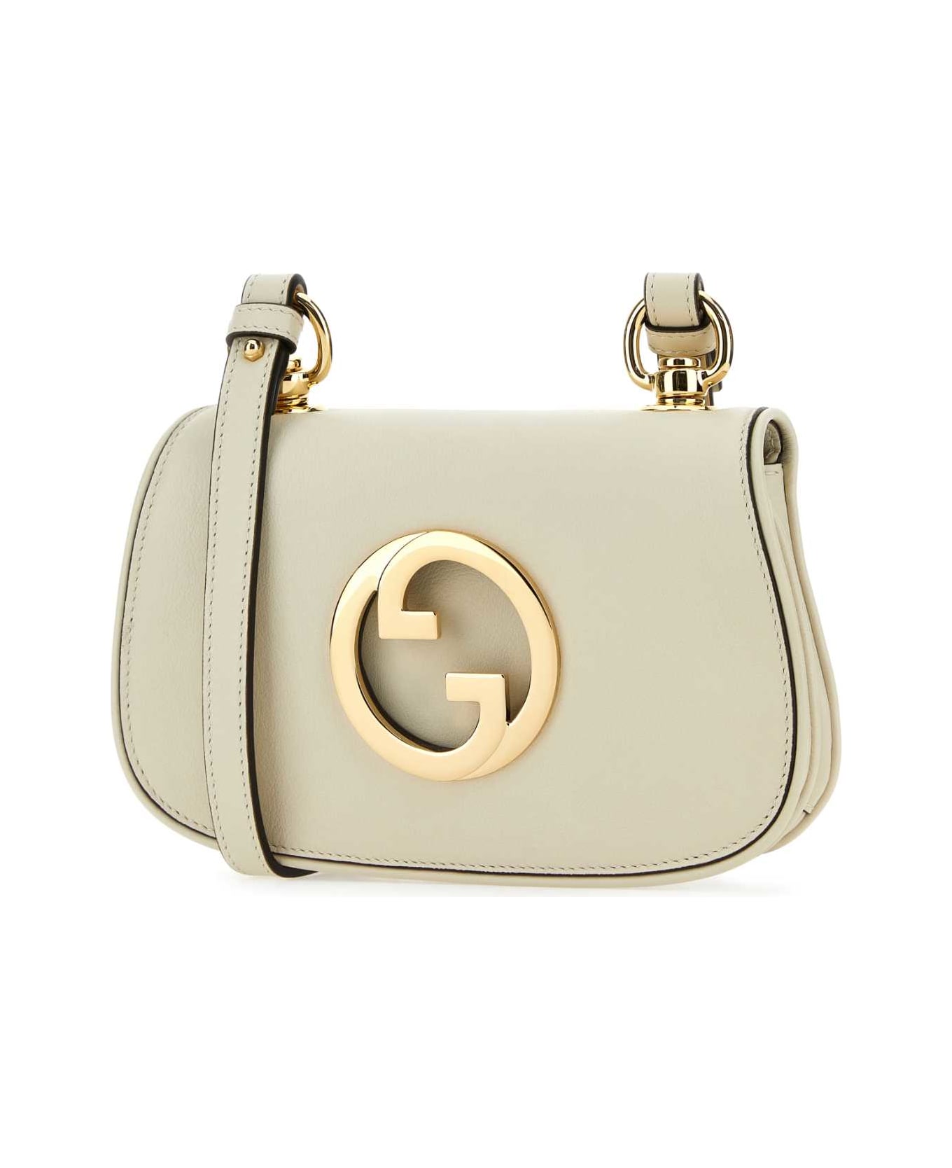 Gucci Ivory Leather Gucci Blondie Crossbody Bag - MYSTICWHITE