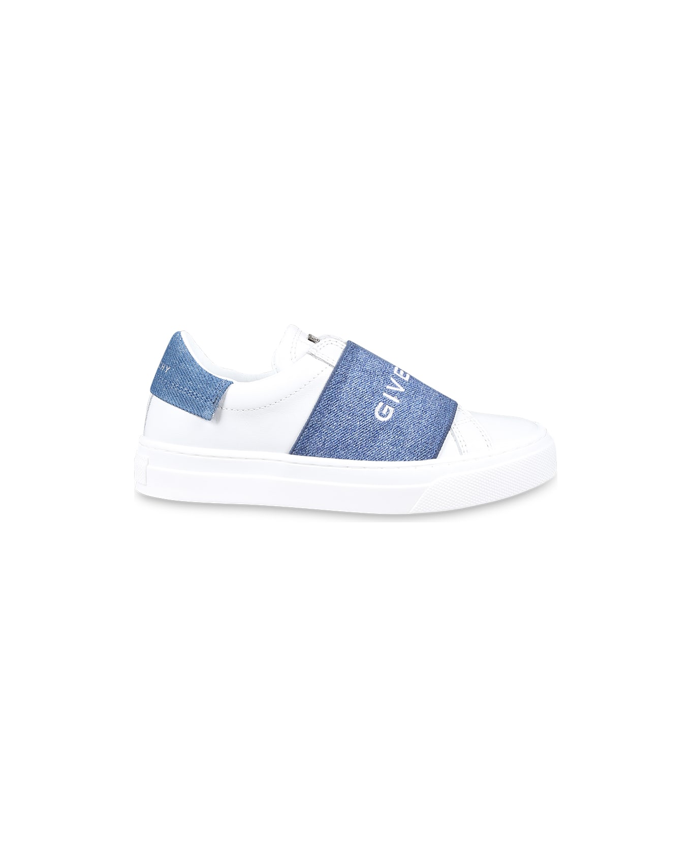 Givenchy White Sneakers For Kids With Logo - White