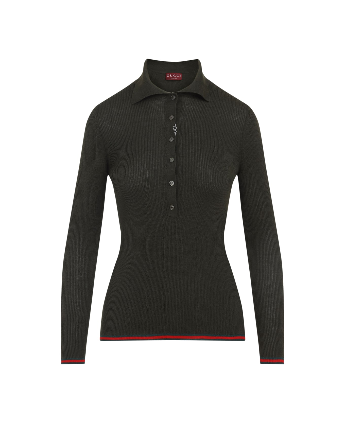 Gucci Web Polo - Forest Green