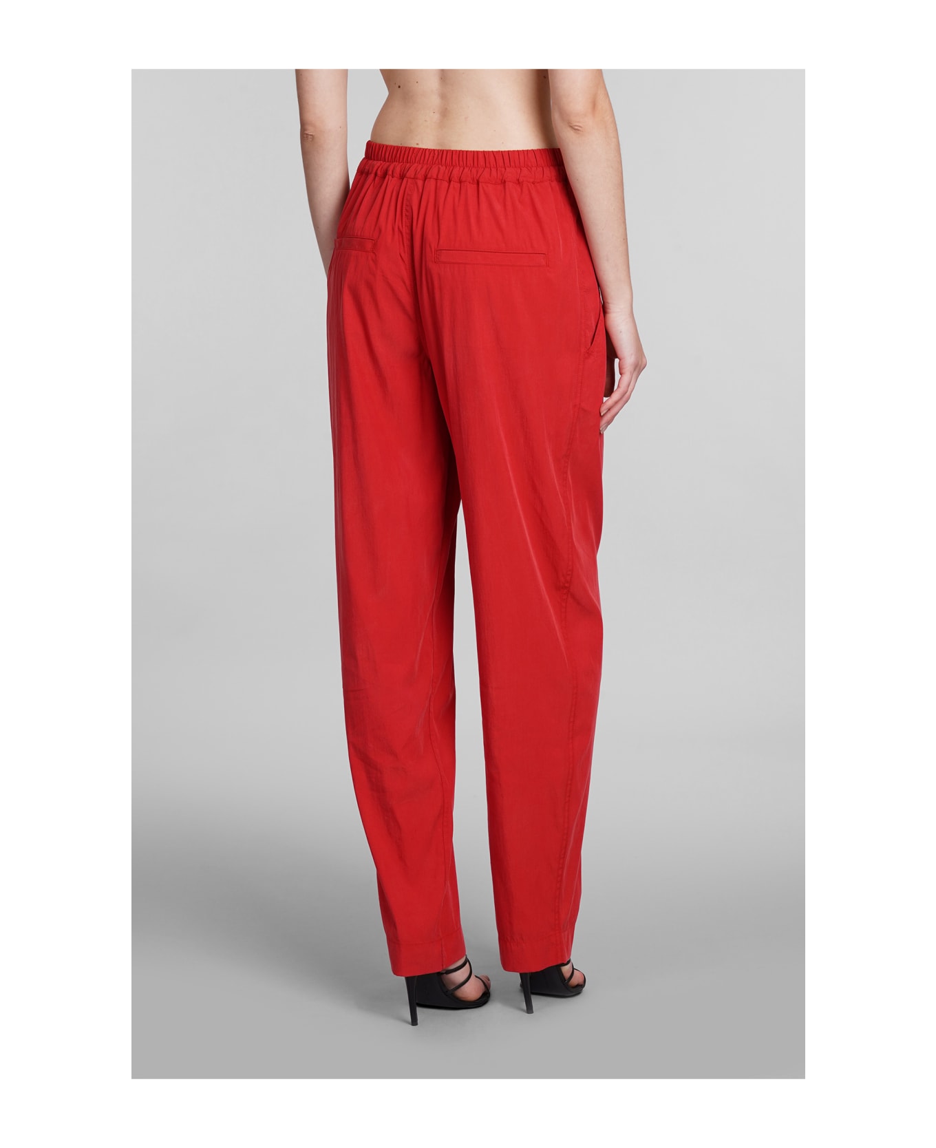 Isabel Marant Hectorina Pants In Red Wool And Polyester - red