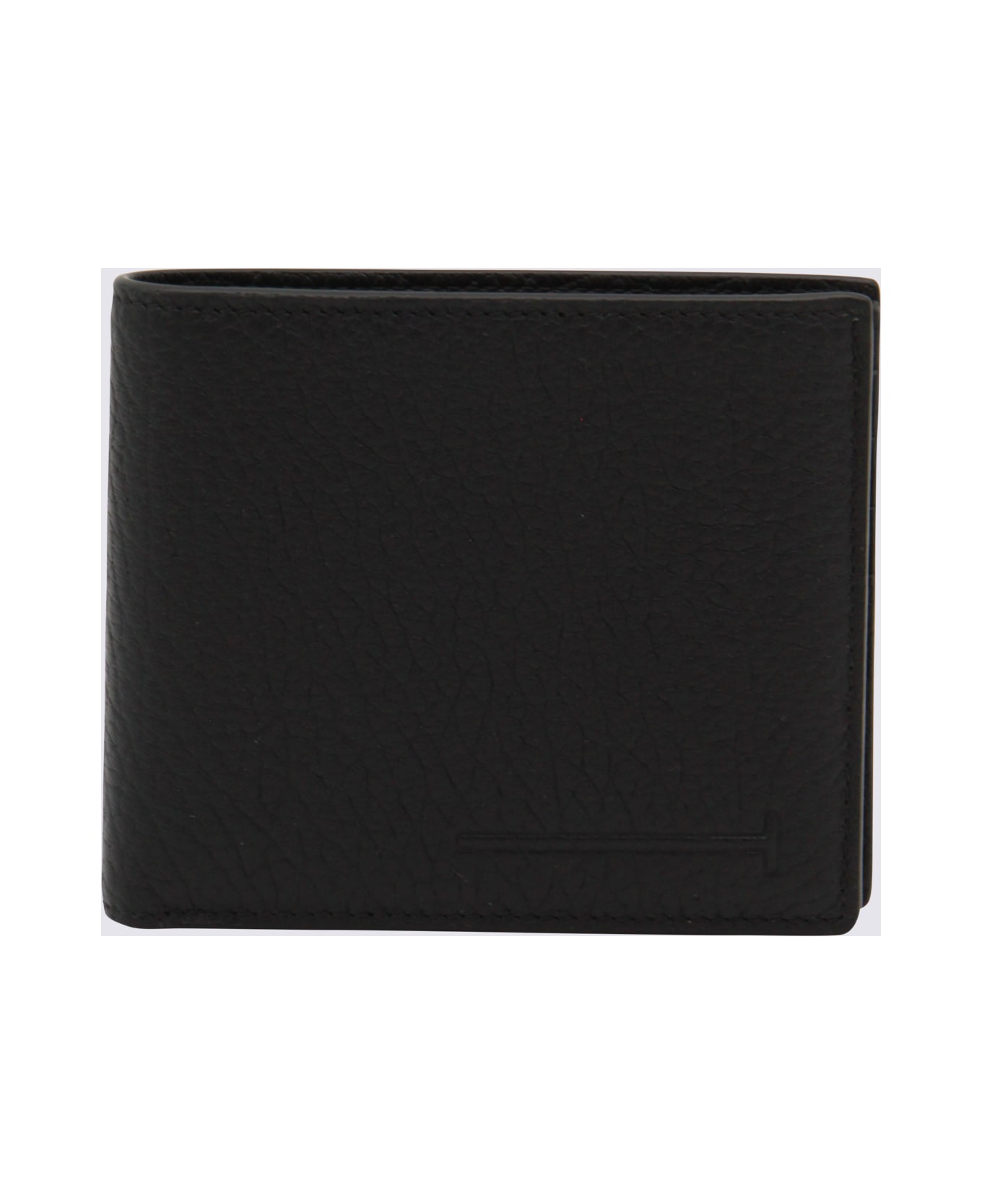 Tom Ford Black Leather Wallet - Black