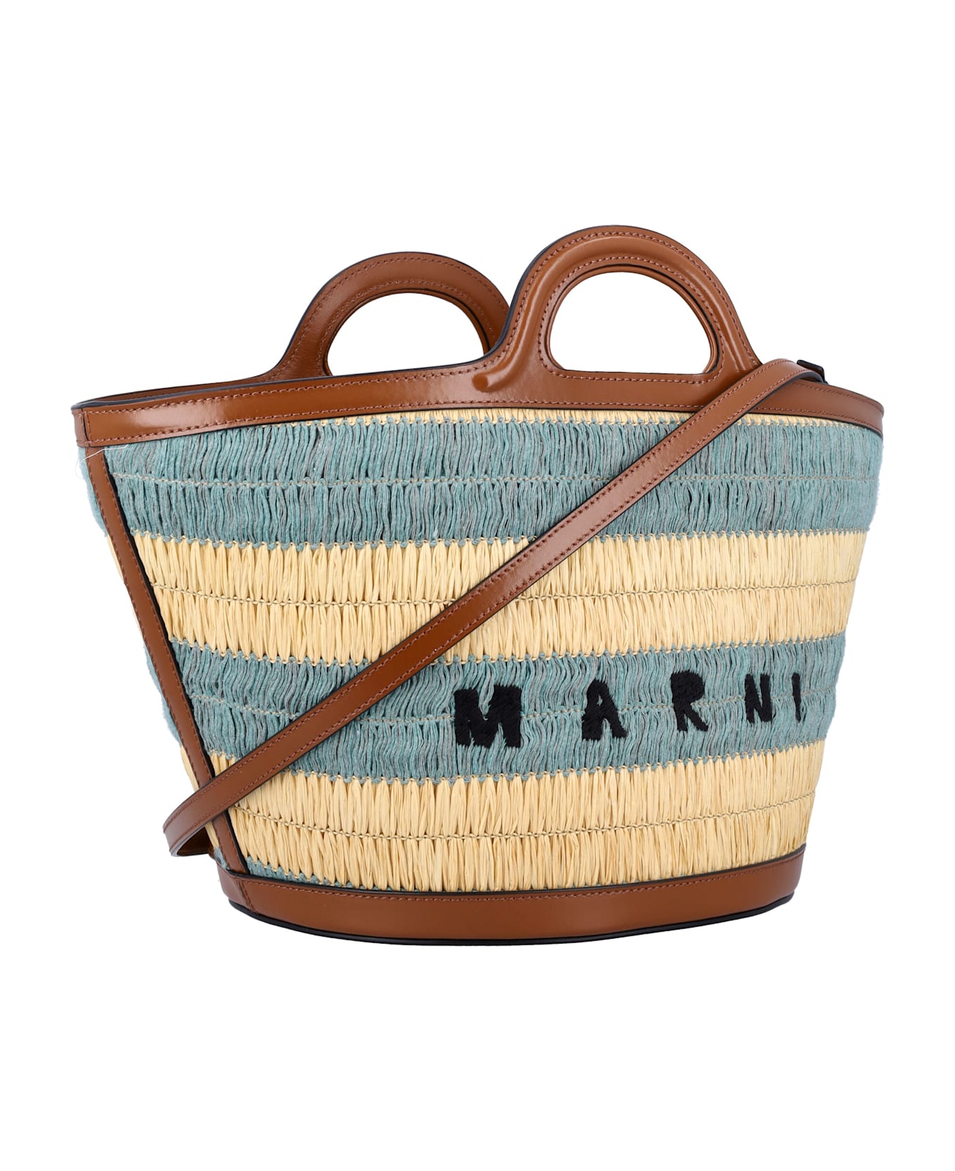 Marni Tropicalia Small Stripes - GOLD SAND + PALE MINT