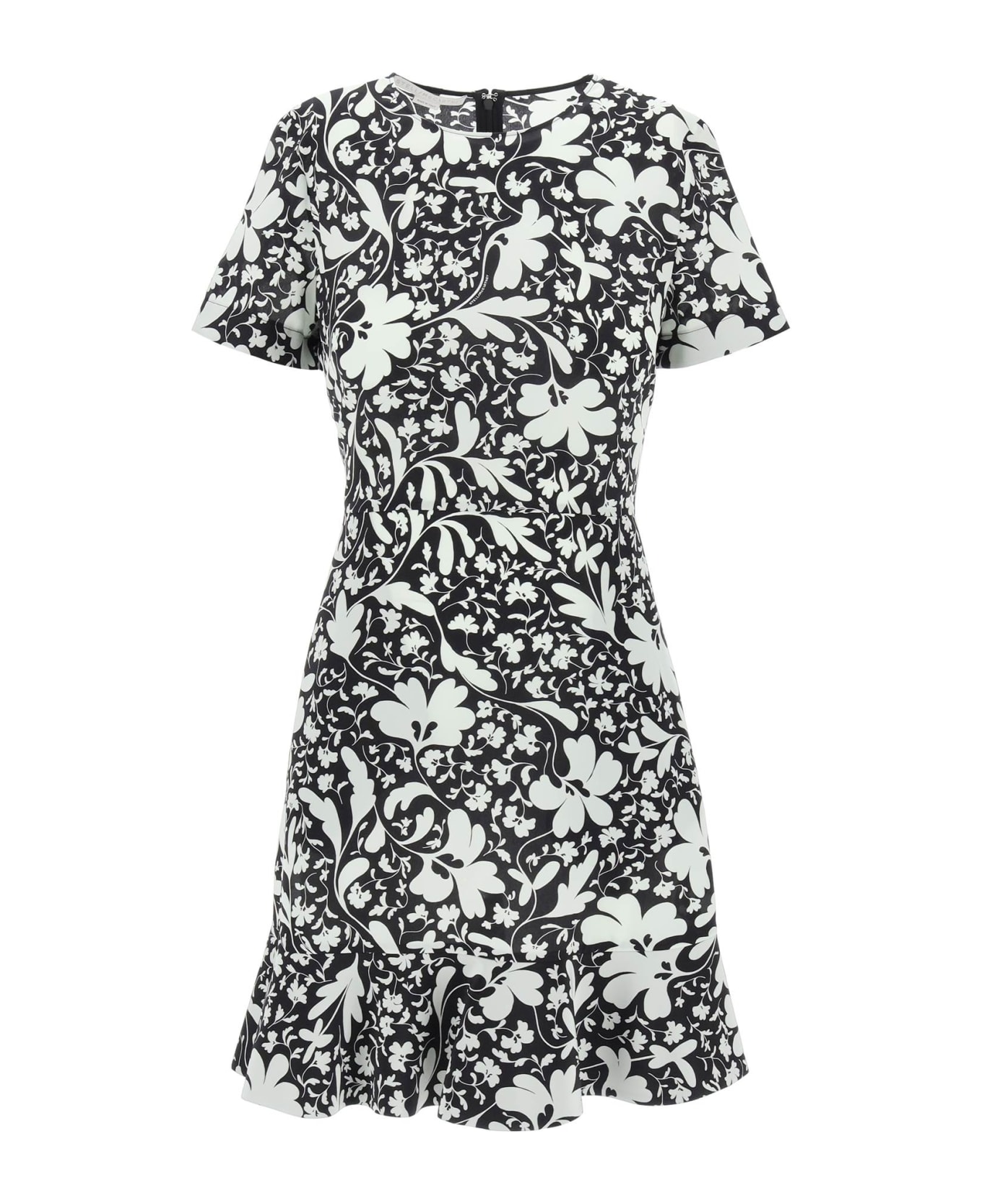 Stella McCartney Floral Silk Mini Dress By Stella\n\niconic Floral - MULTICOLOR BLACK (Black)