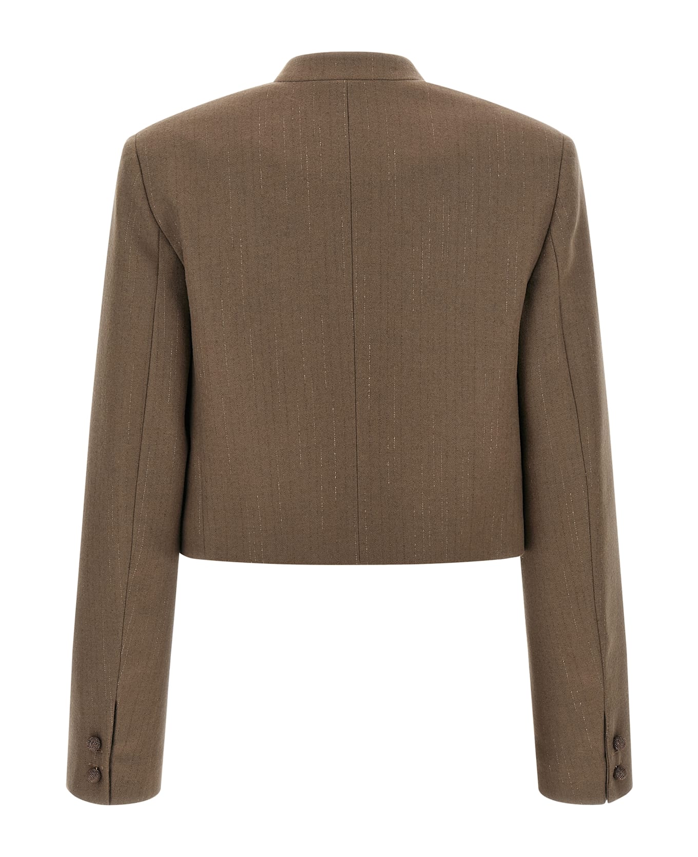 Fabiana Filippi Bolero Blazer - Brown