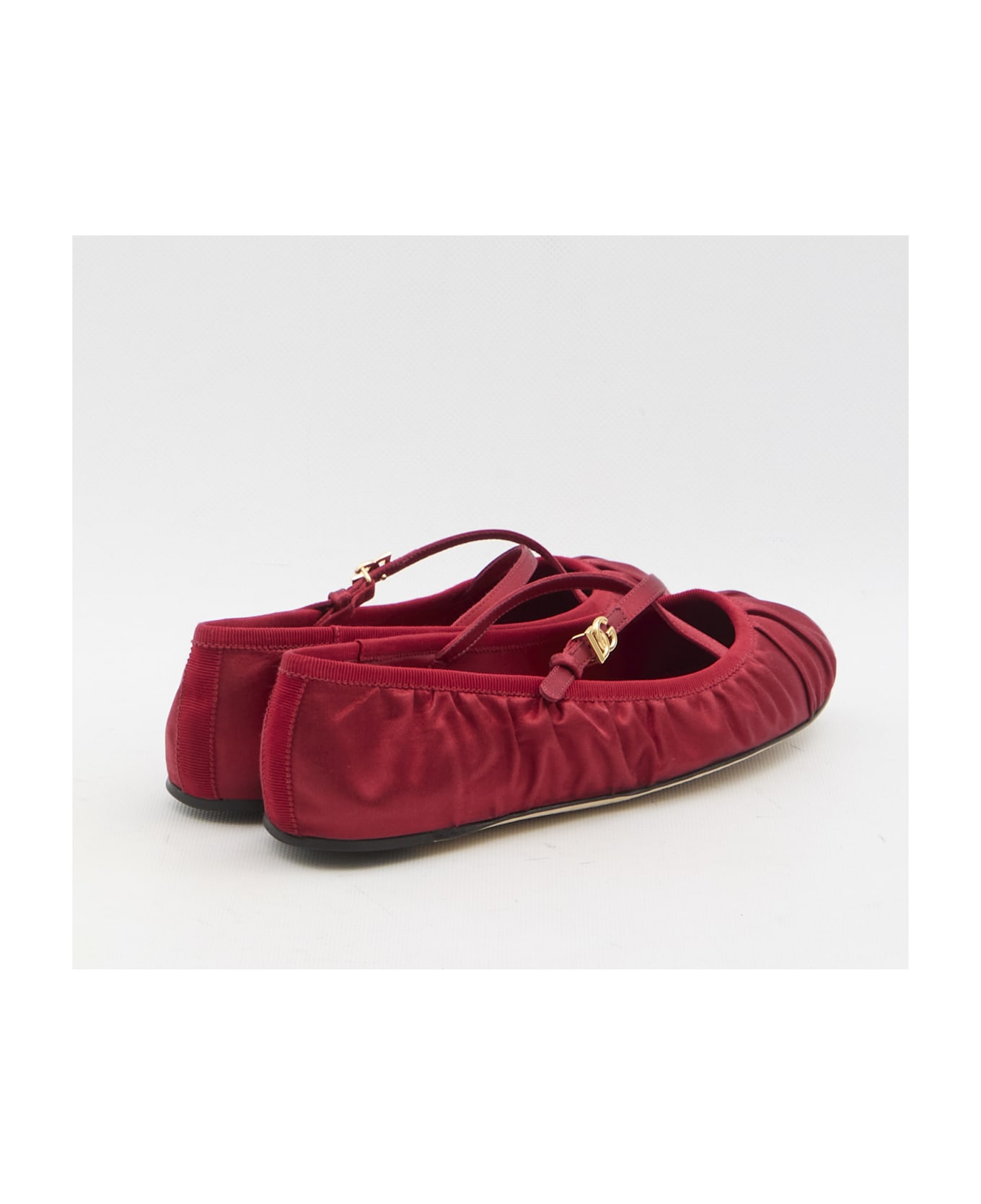 Dolce & Gabbana Satin Ballerinas - Rubino/rubino