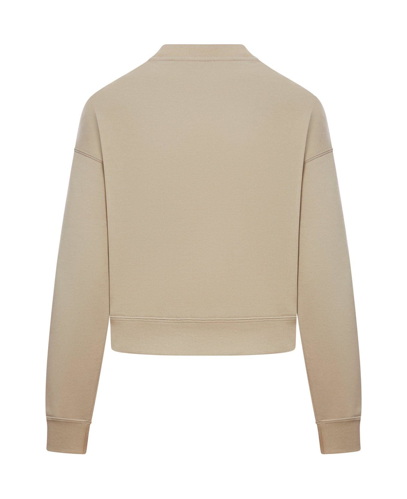 Chloé Logo Detailed Crewneck Sweatshirt - Grey