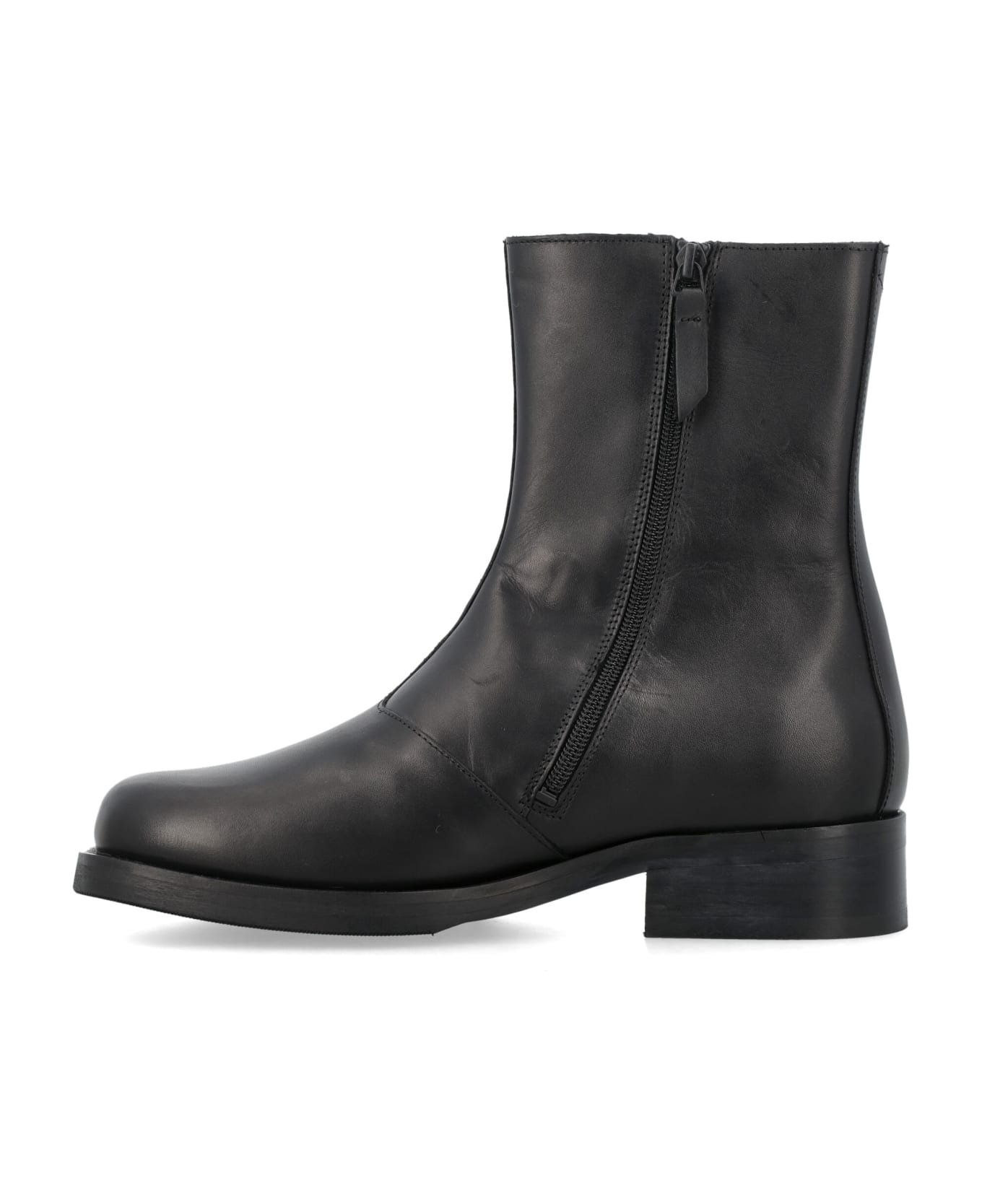 Our Legacy Camion Ankle Boots - BLACK LEATHER