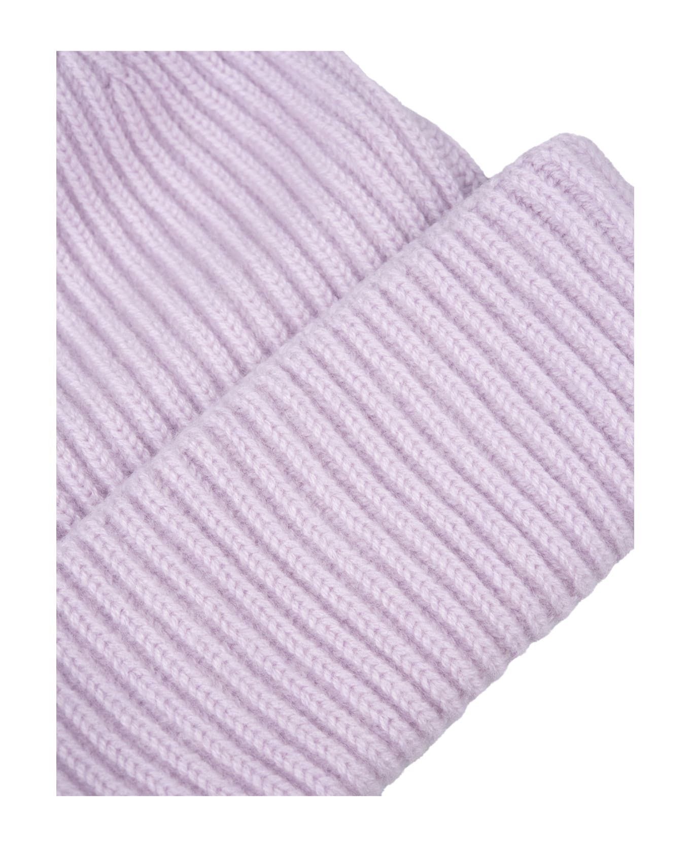 Fedeli Petunia Ribbed Cashmere Beanie - Pink 帽子