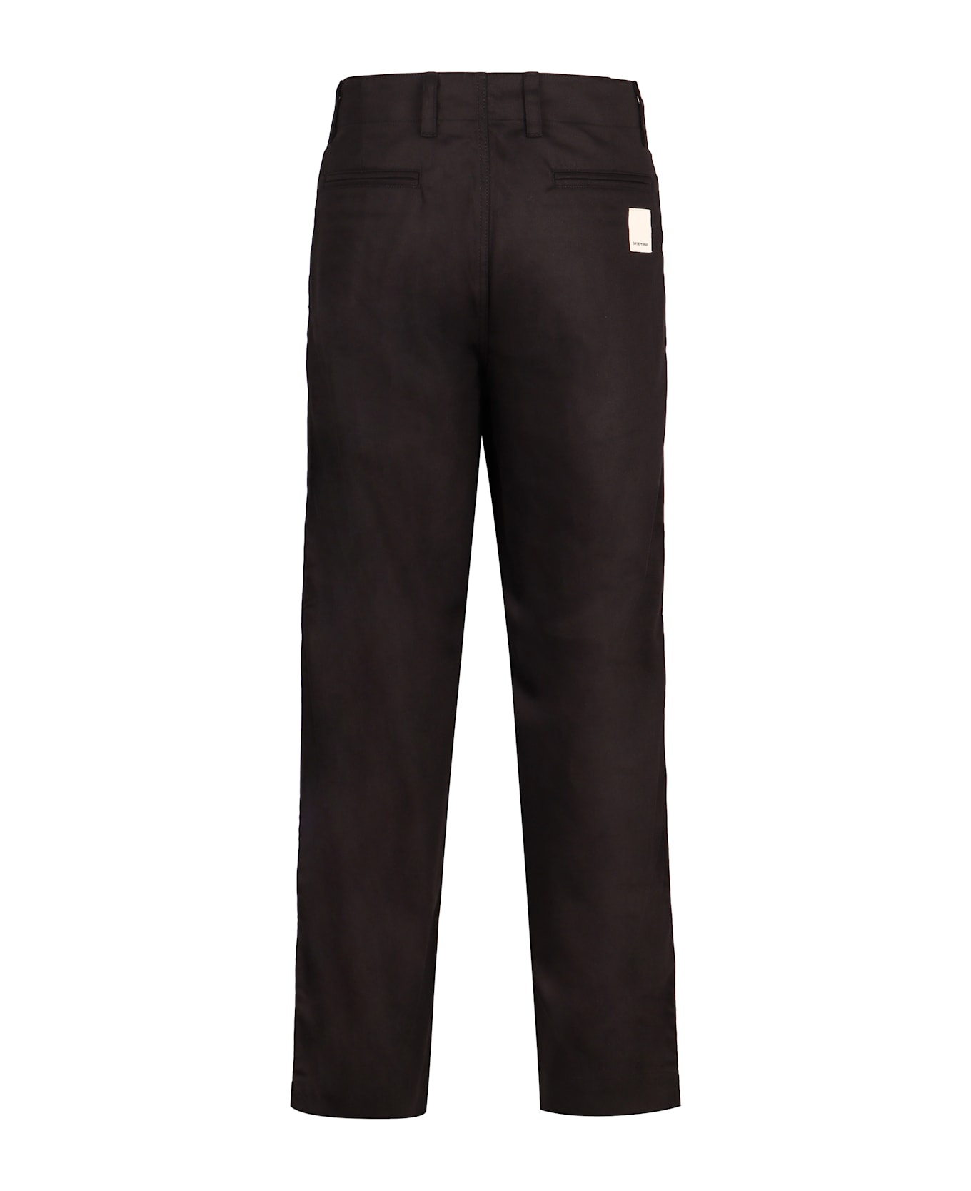 Emporio Armani Stretch Cotton Trousers - black