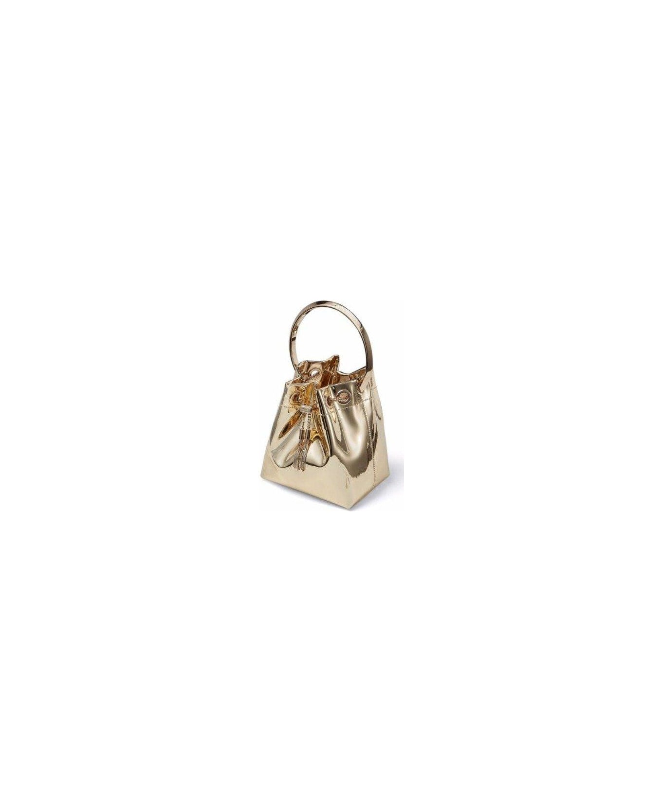 Jimmy Choo Bon Bon Drawstring Top Handle Bag - ORO