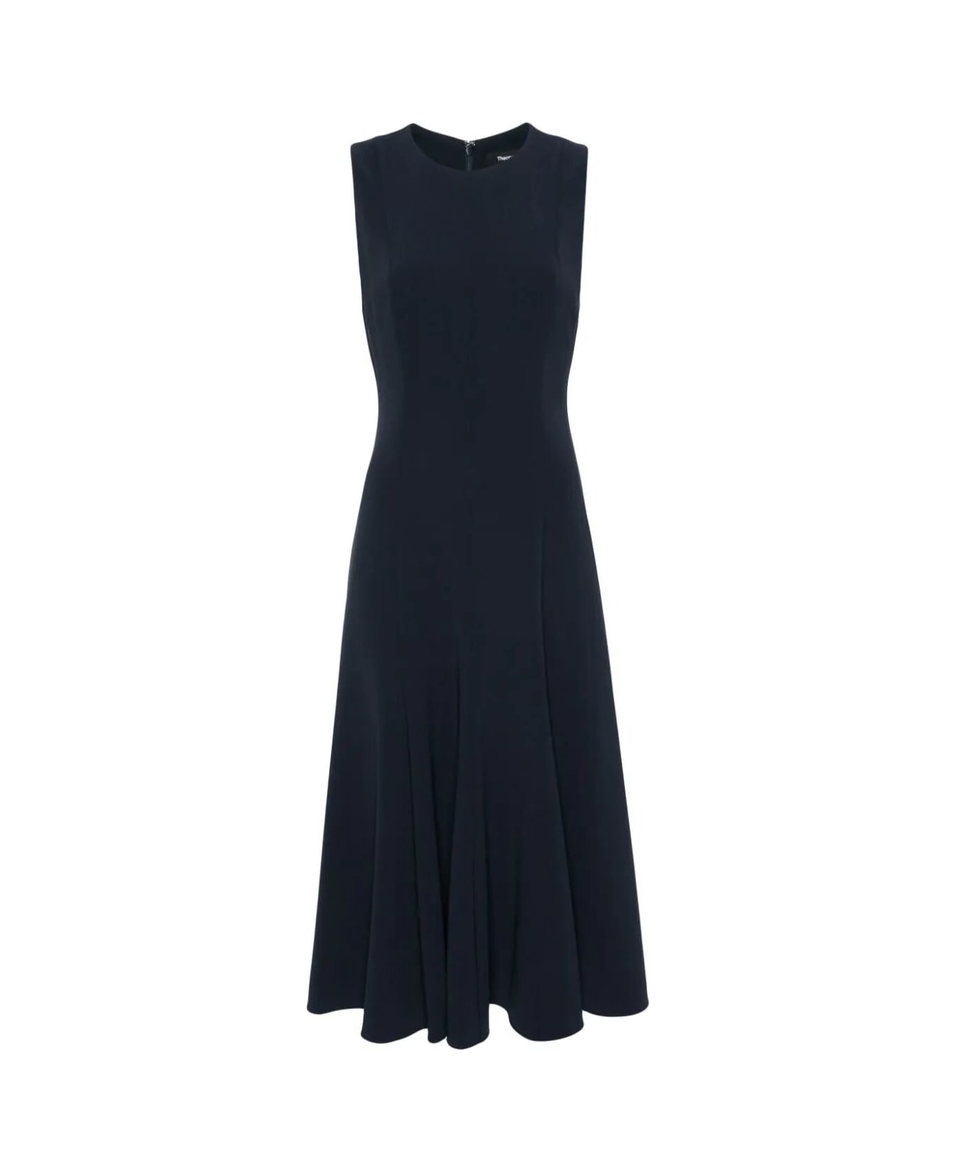 Theory Admiral Crepe Sleeveless Dress - Xlv Nocturne Navy