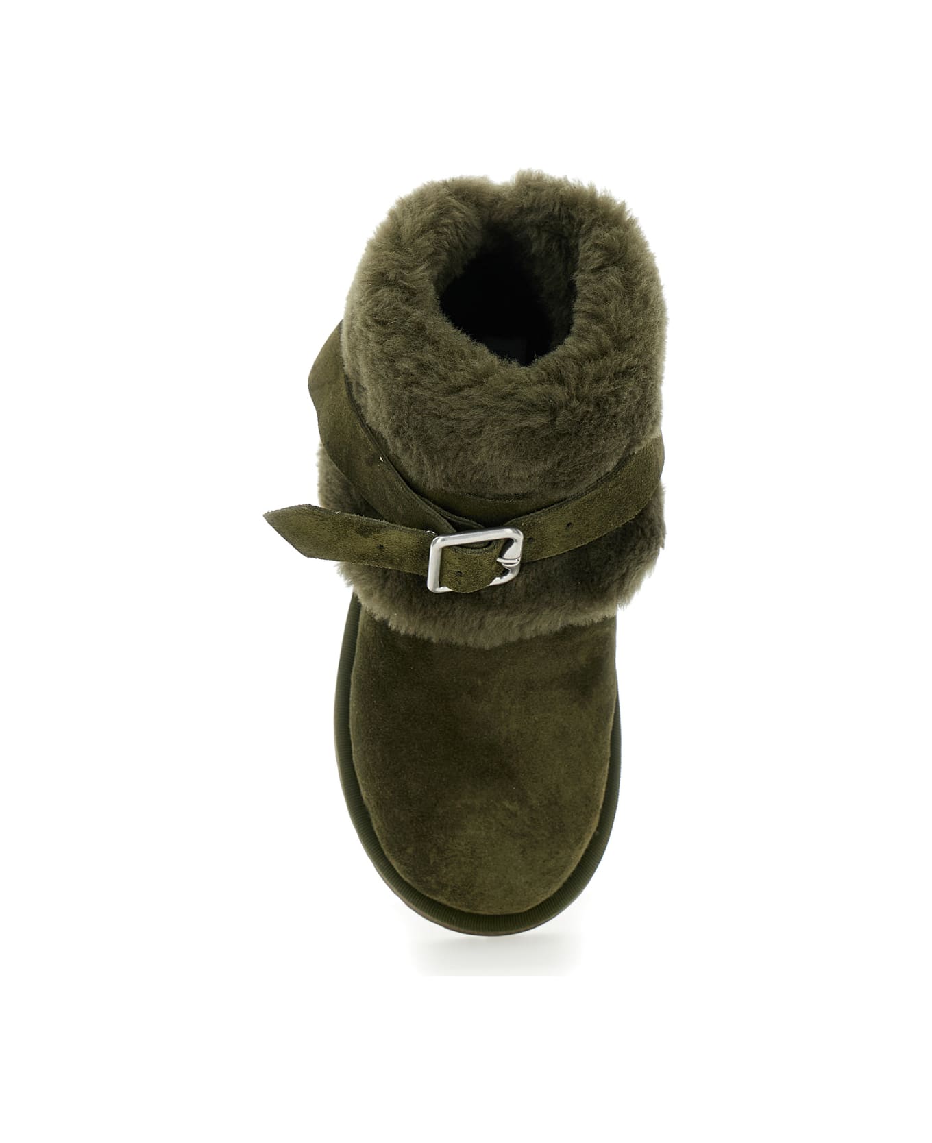 Burberry Brown Sheep Boots - Green
