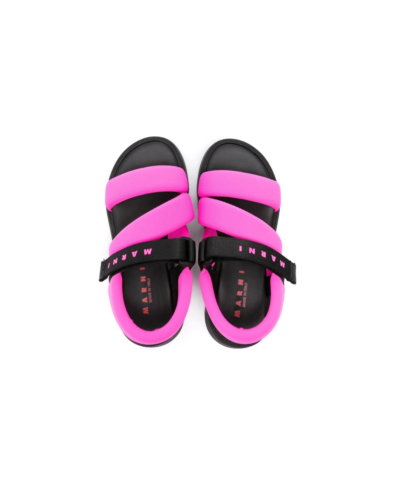 Marni Sandali Con Logo - Pink