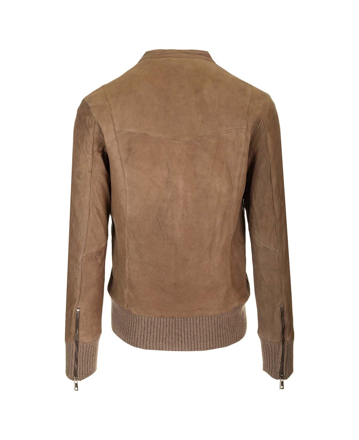 Giorgio Brato Suede Leather Biker - Brown