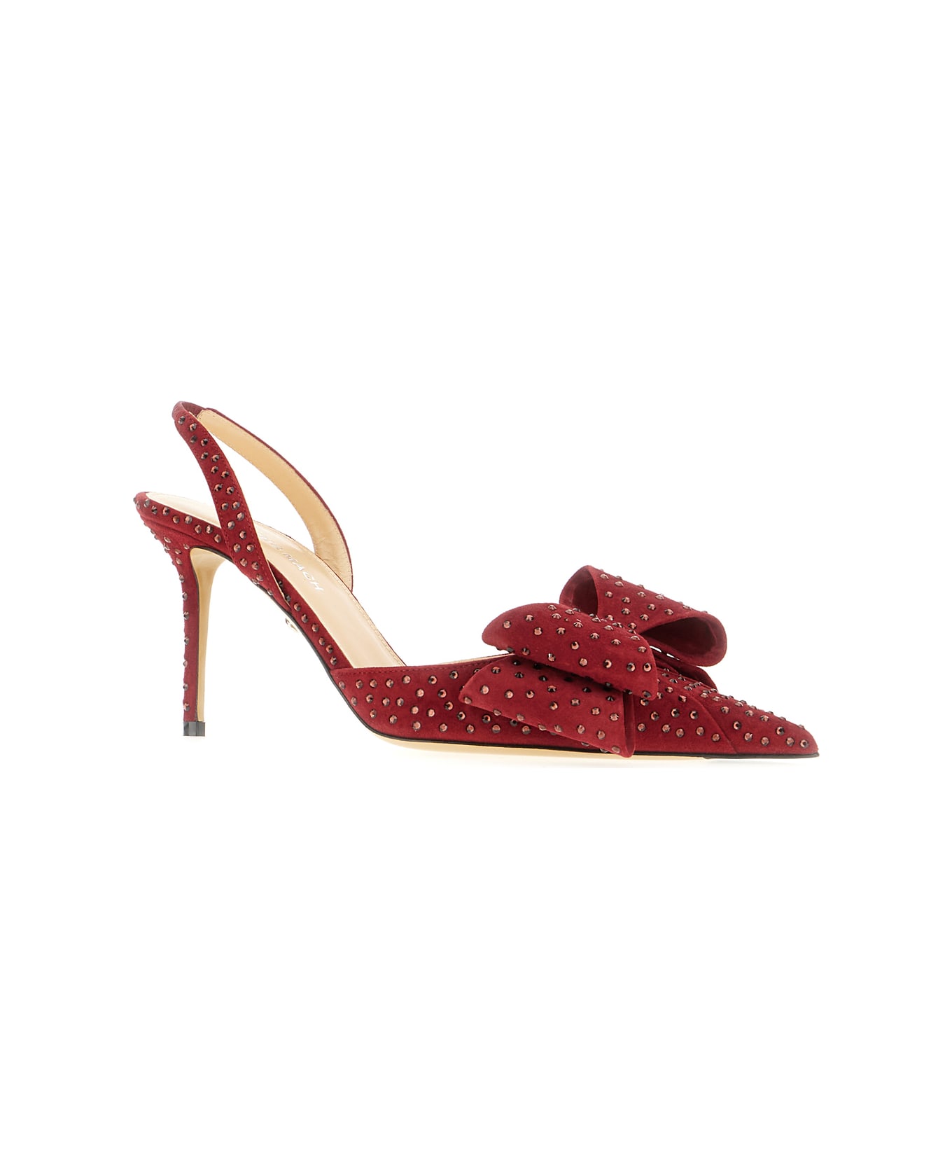 Mach & Mach Bordeaux Suede Le Cadeau Pumps - BORDEAUX