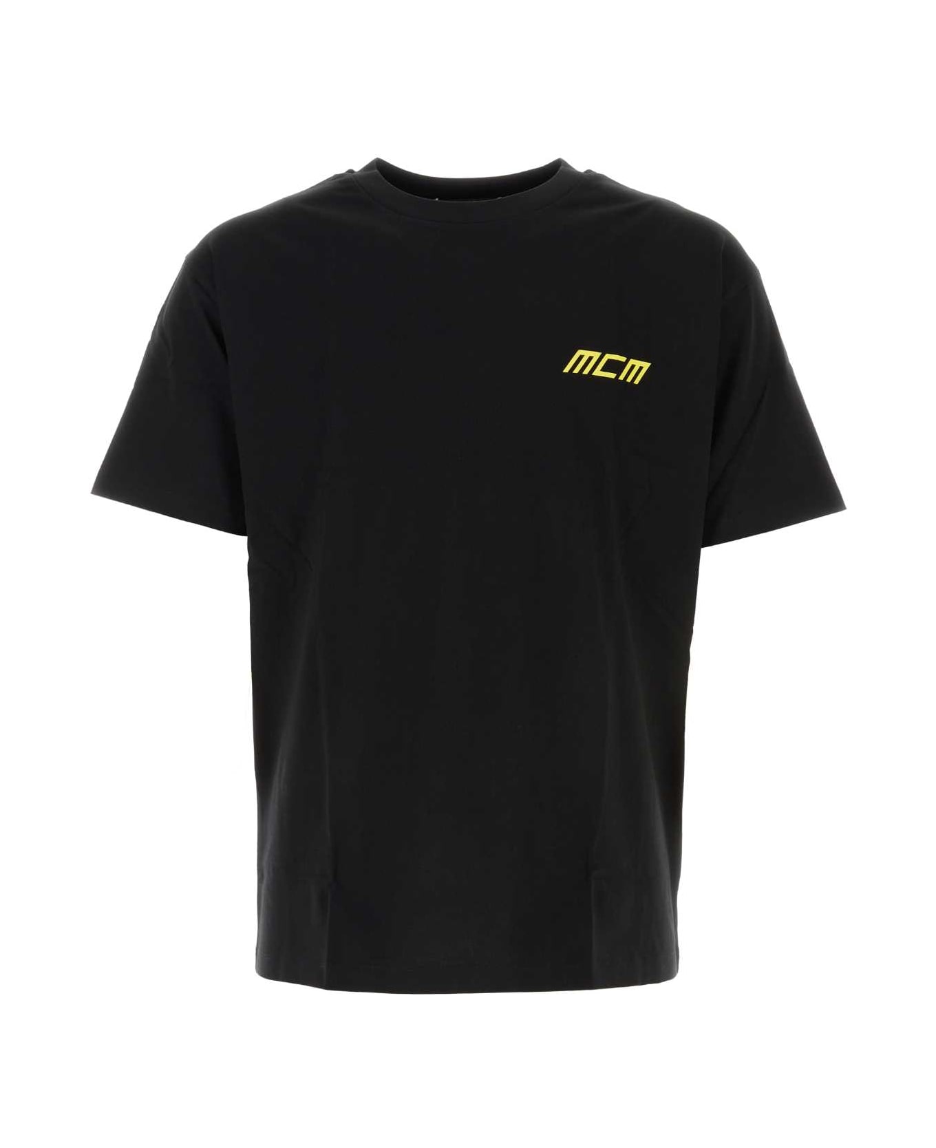 MCM Black Cotton Oversize T-shirt - BK